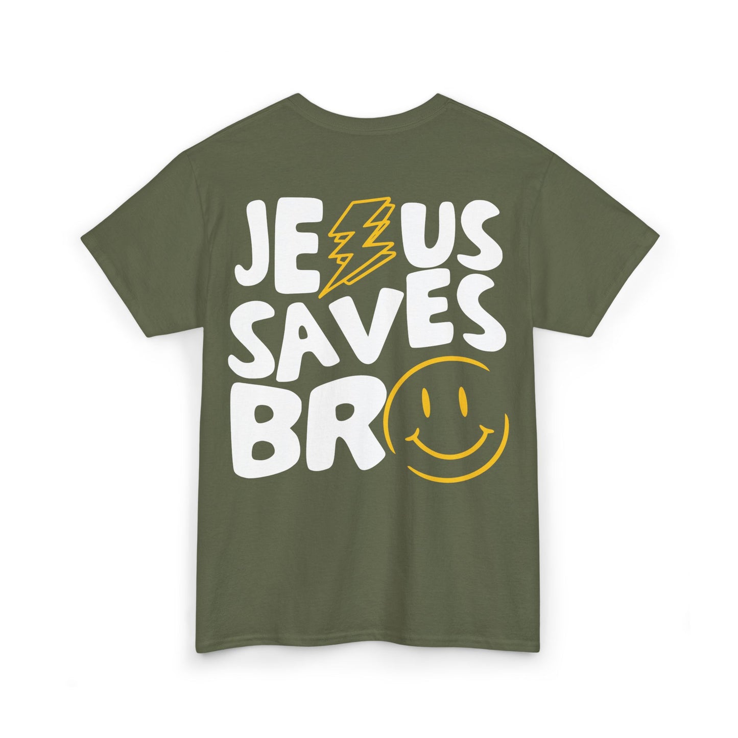Jesus Saves Bro Heavy Cotton Tee