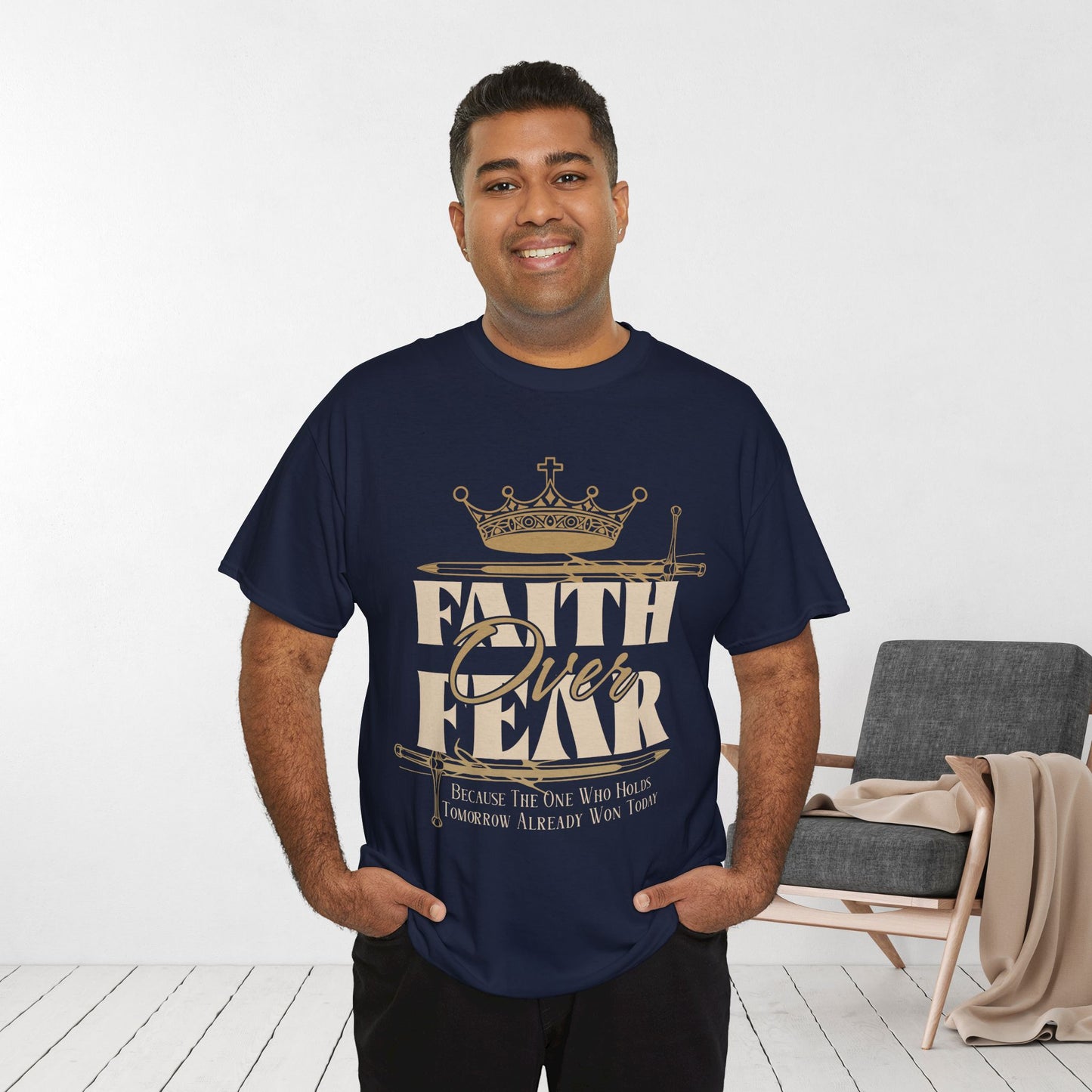 Faith Over Fear Heavy Cotton Tee