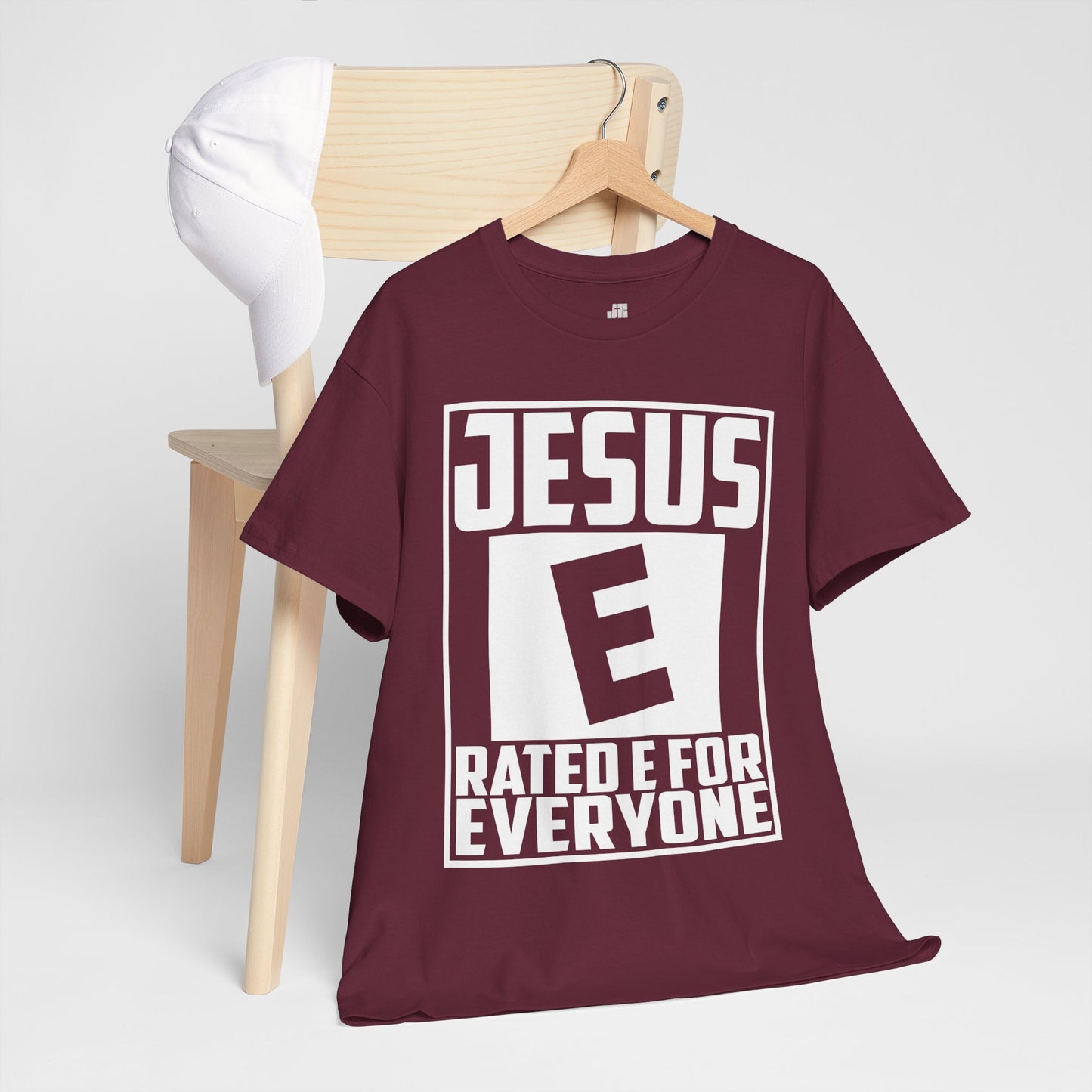 Jesus Rated E for Everyone Heavy Cotton Tee