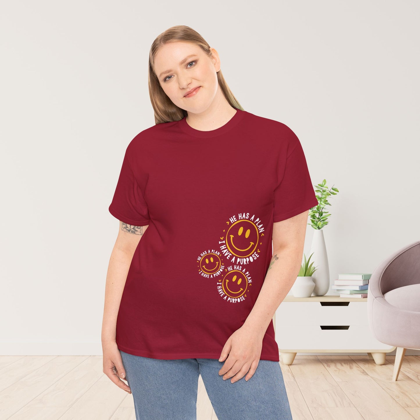 He Has a Plan, I Have a Purpose Heavy Cotton Tee