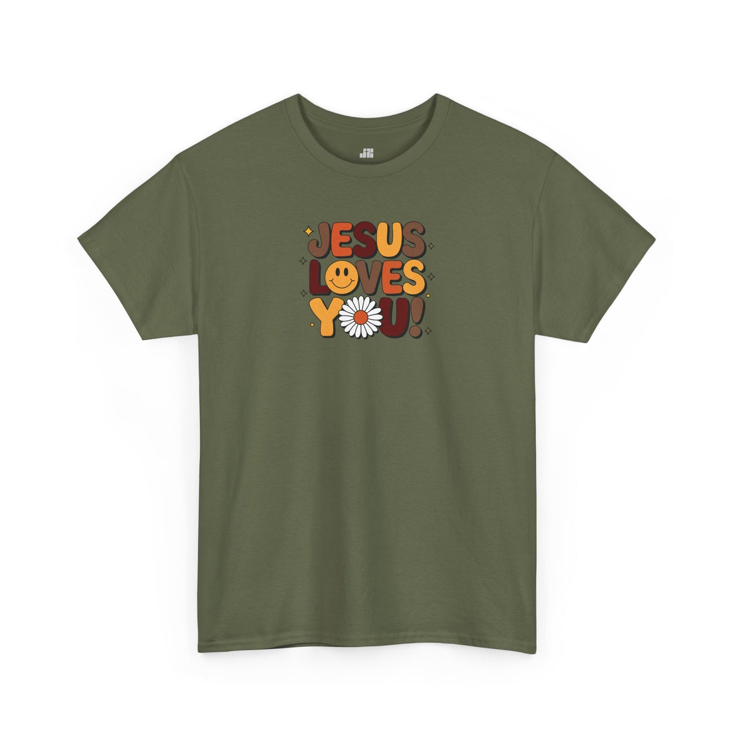 Jesus Loves You Heavy Cotton Tee