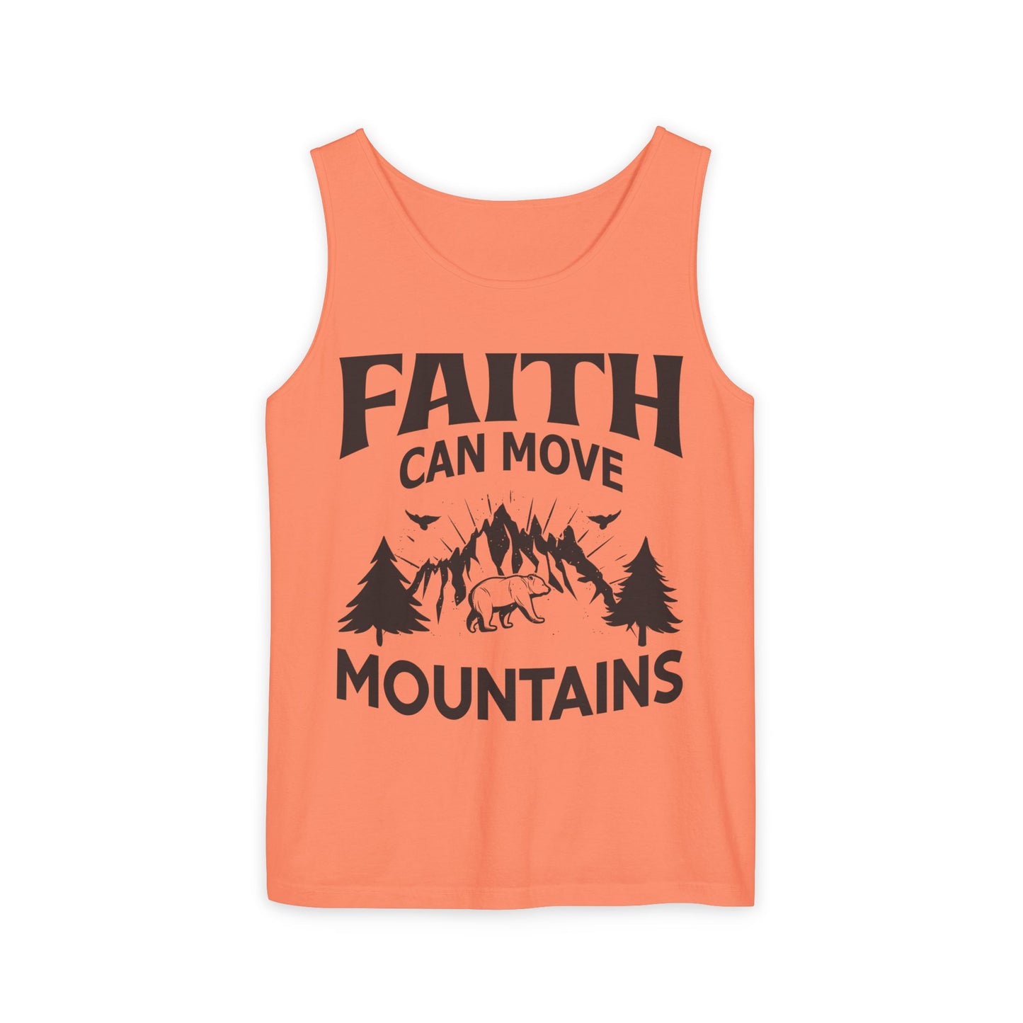 Faith Can Move Mountains Comfort Colors Garment-Dyed Tank Top