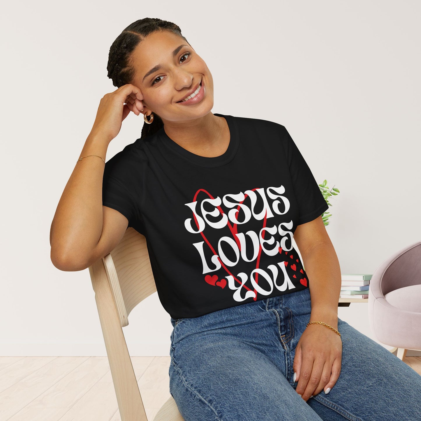 Unisex Jesus Loves You Softstyle T-shirt