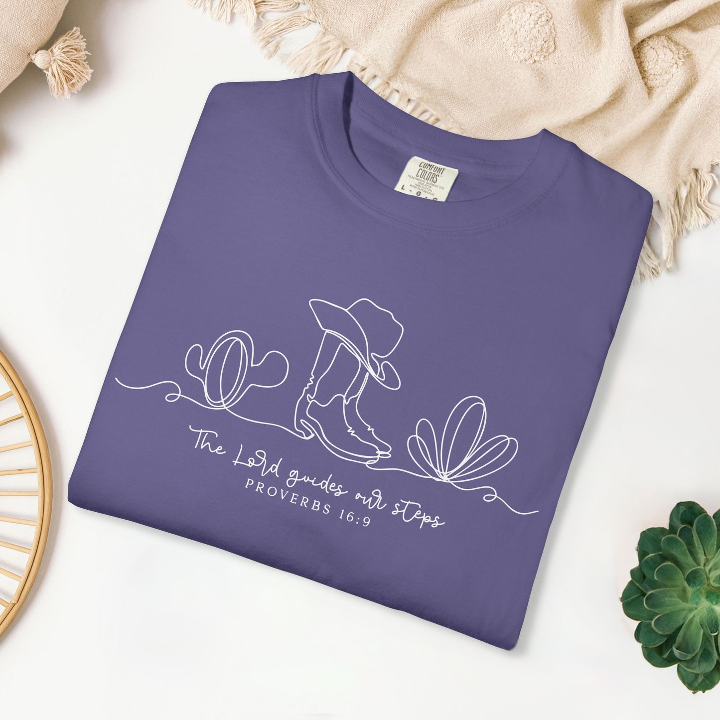 The Lord Guides Our Steps Comfort Colors Shirt