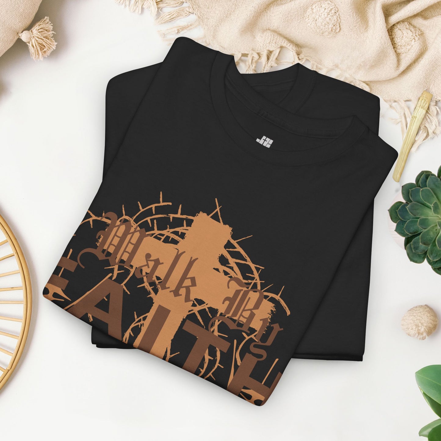 Walk by Faith Not by Sight Heavy Cotton Tee