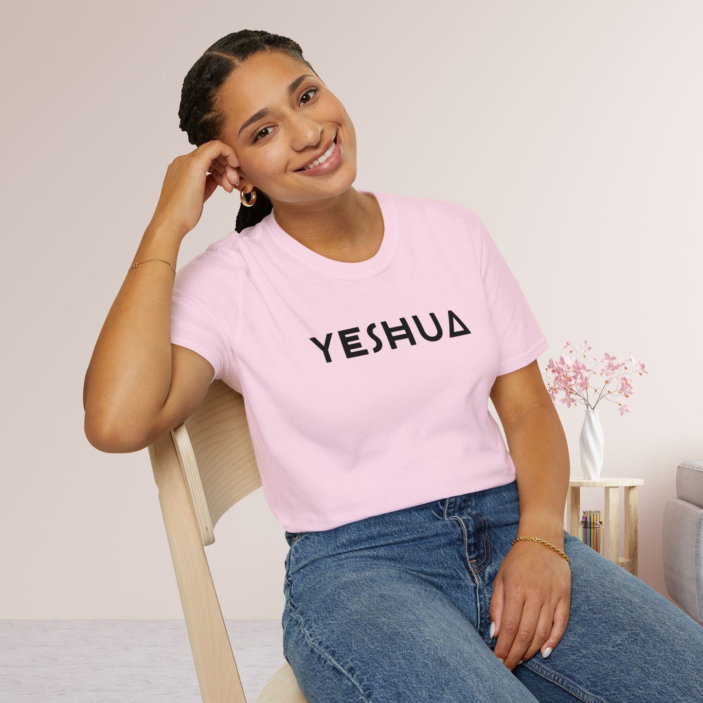 Unisex YESHUA Softstyle T-shirt - Minimalist Christian Shirt
