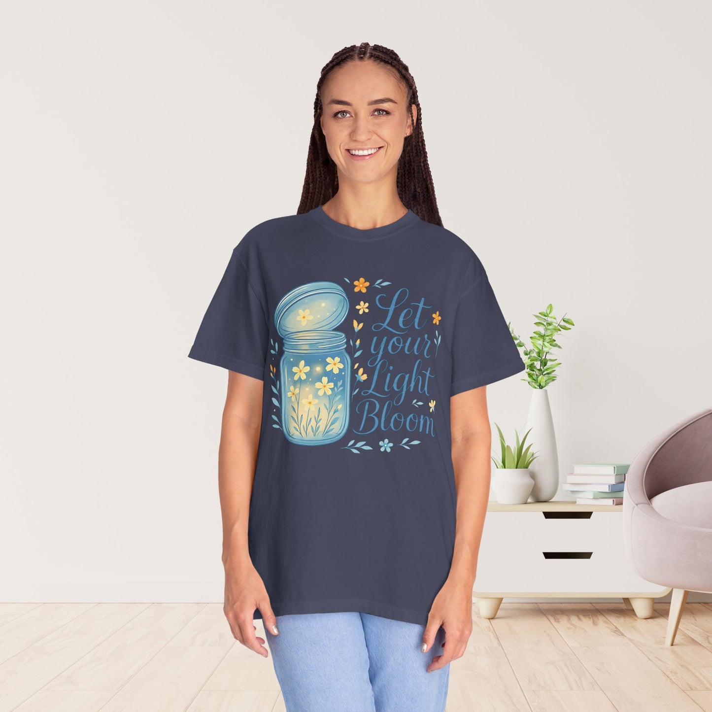 Let Your Light Bloom Comfort Colors Shirt