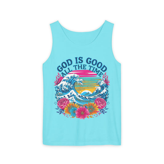 God is Good All The Time Comfort Colors Garment-Dyed Tank Top