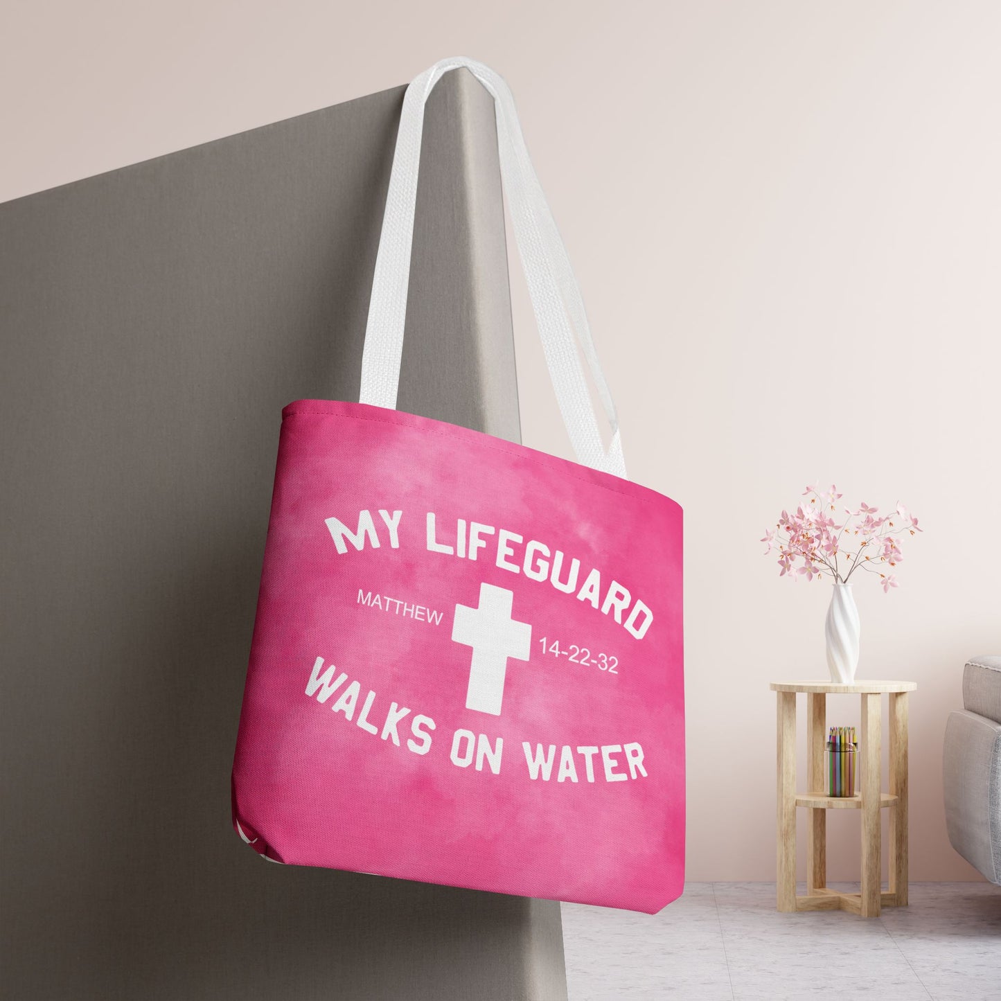 My Lifeguard Walks on Water Tote Bag - 16"