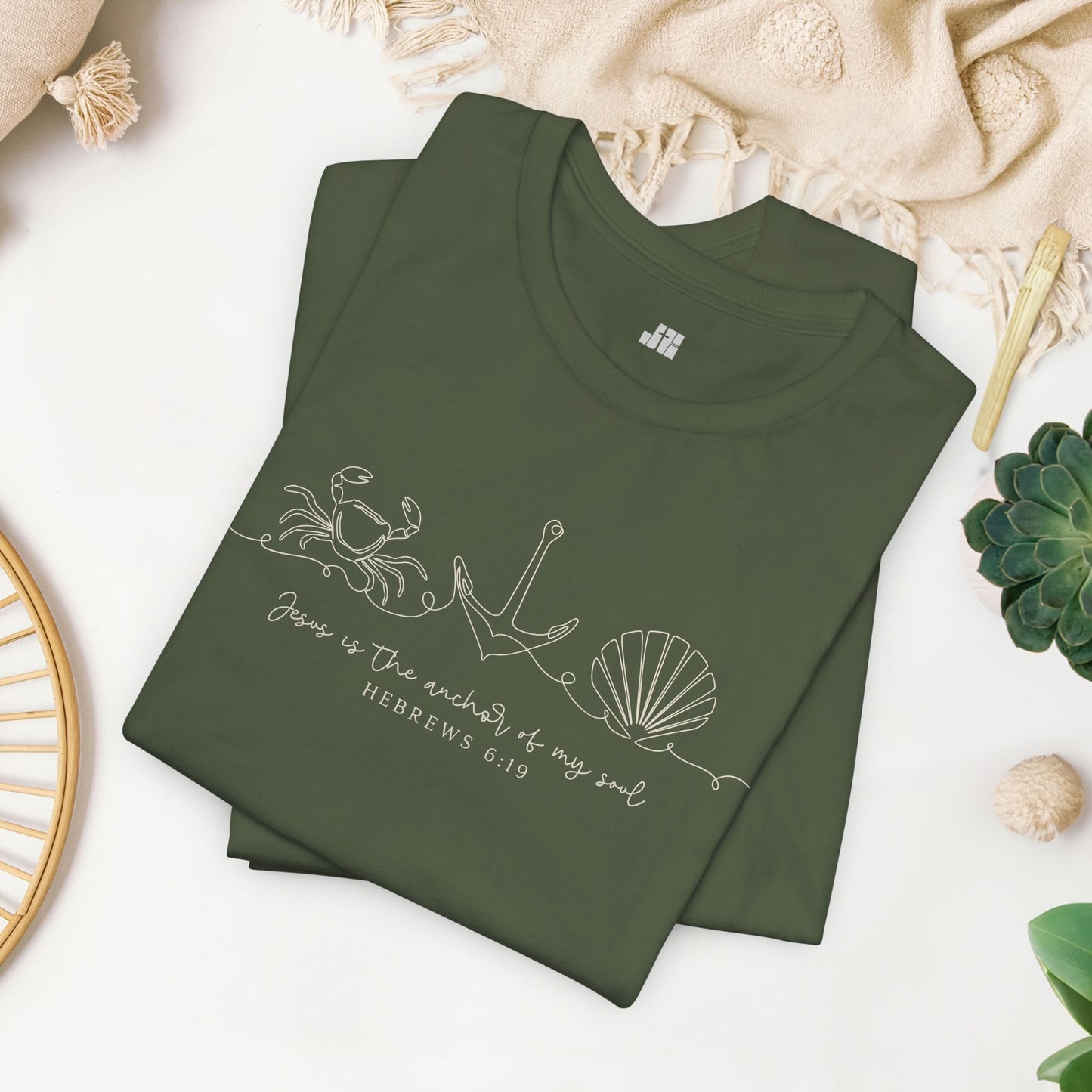 Jesus is The Anchor of My Soul Soft Cotton Tee