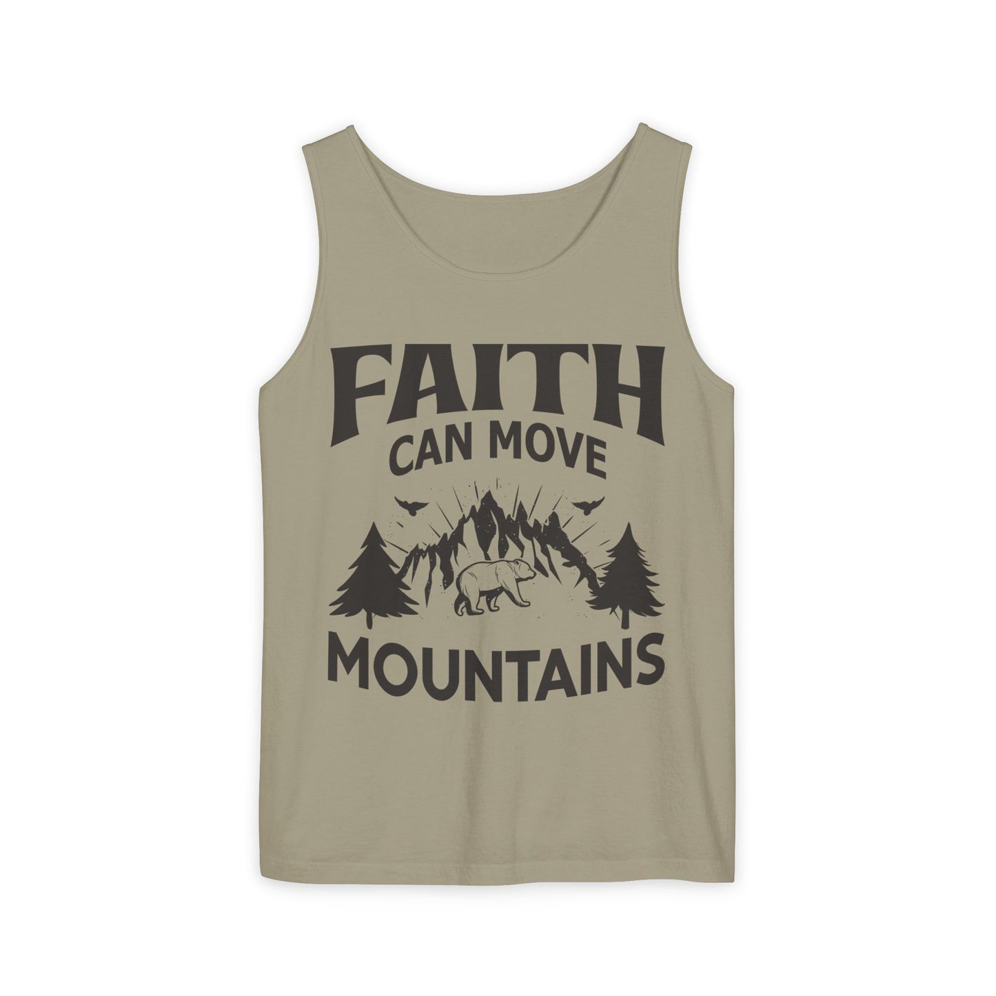 Faith Can Move Mountains Comfort Colors Garment-Dyed Tank Top