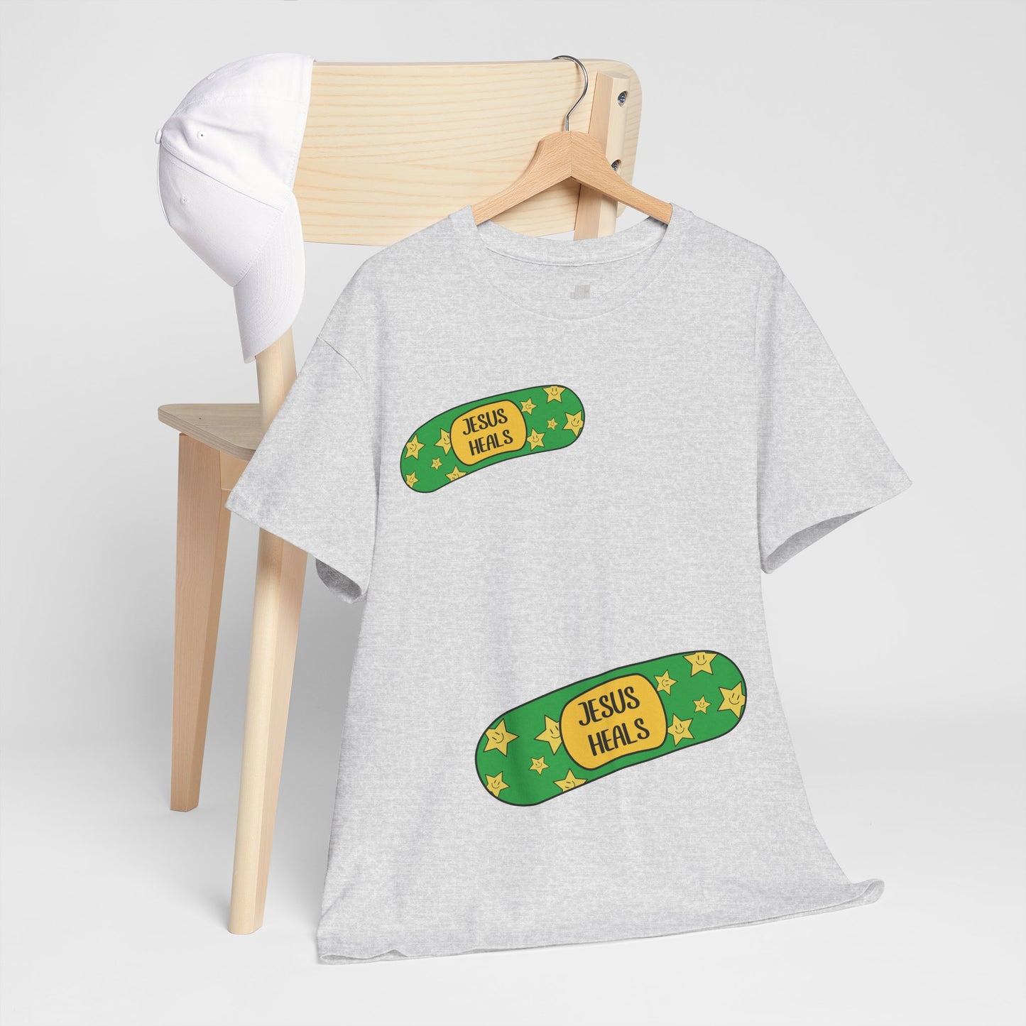 Jesus Heals Heavy Cotton Tee