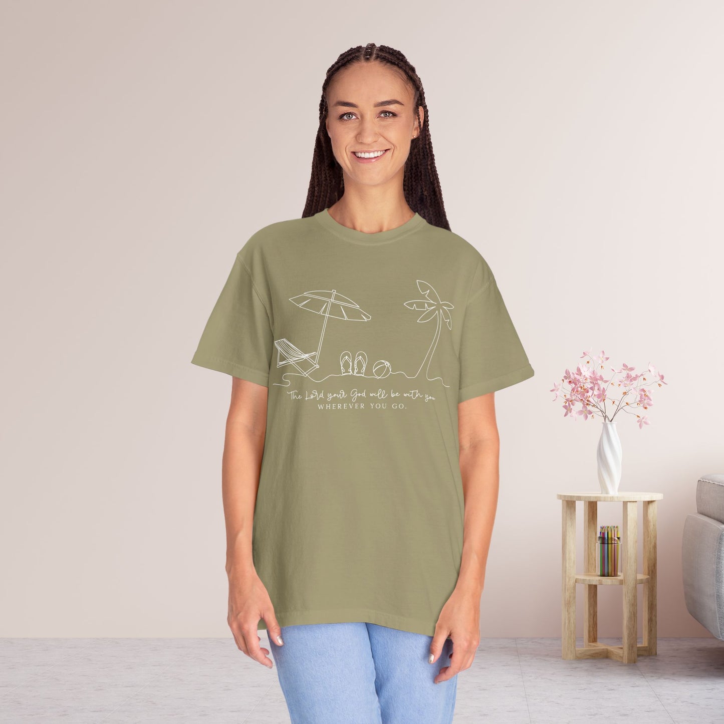 The Lord Your God Will Be With You Wherever You Go Comfort Colors Shirt