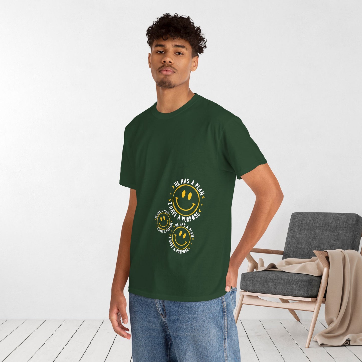 He Has a Plan, I Have a Purpose Heavy Cotton Tee