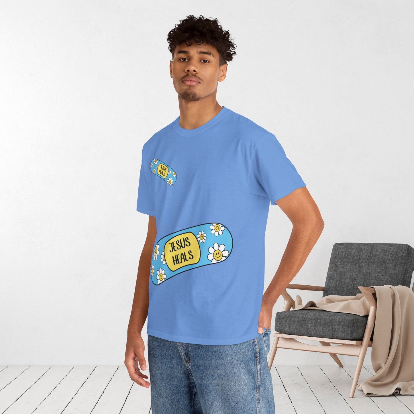 Jesus Heals Heavy Cotton Tee
