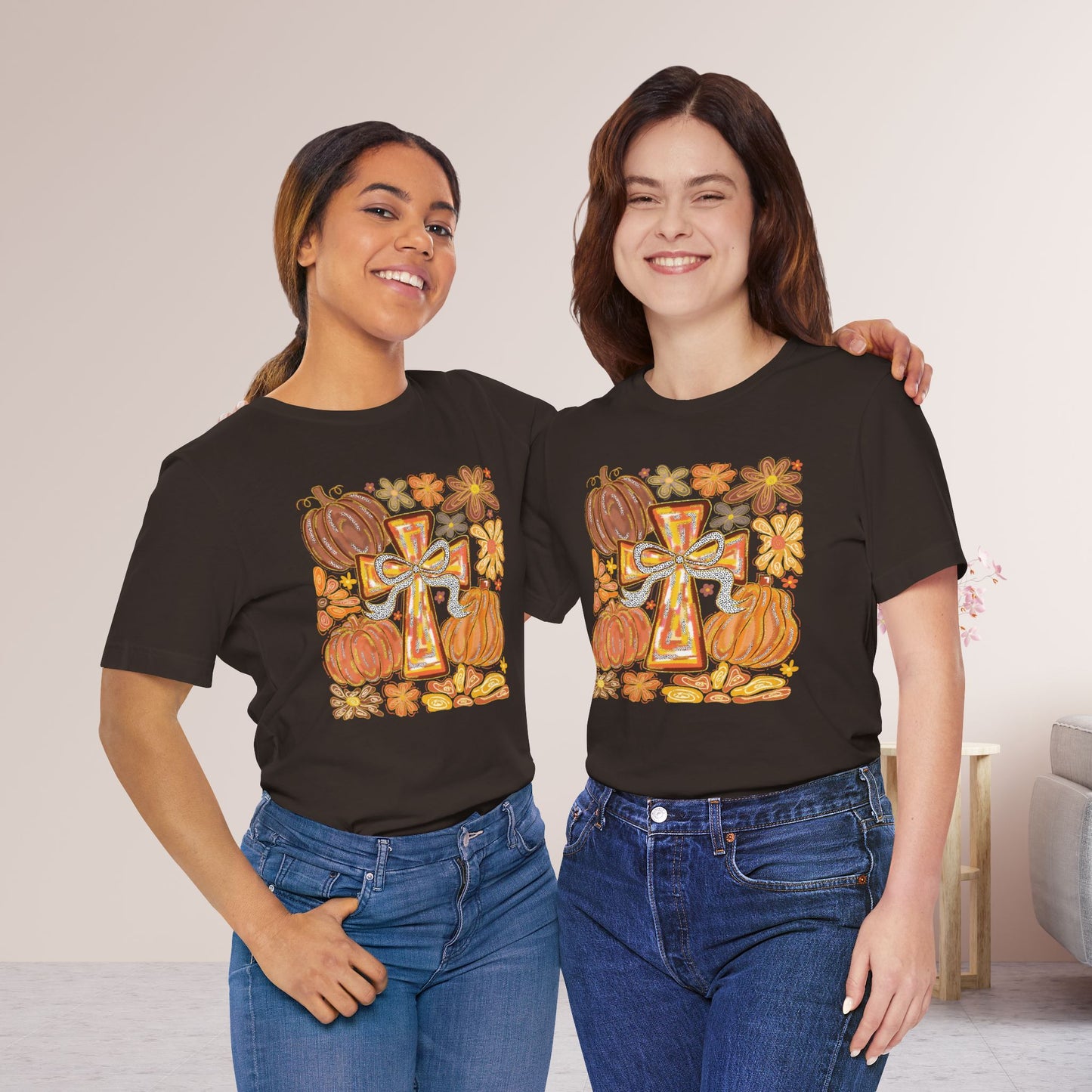 Trendy Fall Christian Soft Cotton Tee