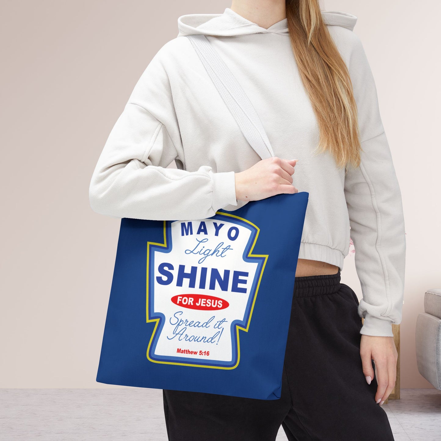 Mayo Light Shine for Jesus Tote Bag - 16"