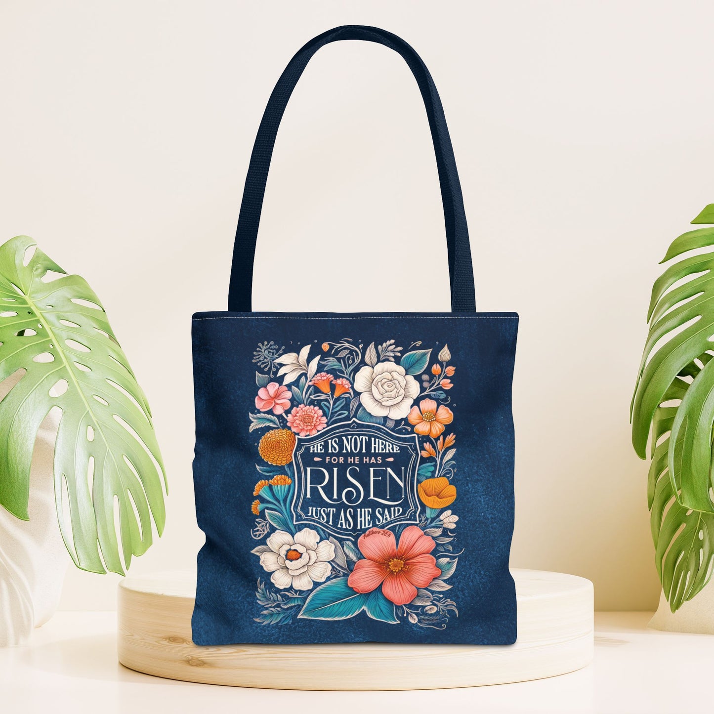 He Has Risen Tote Bag - Christian Tote Bag