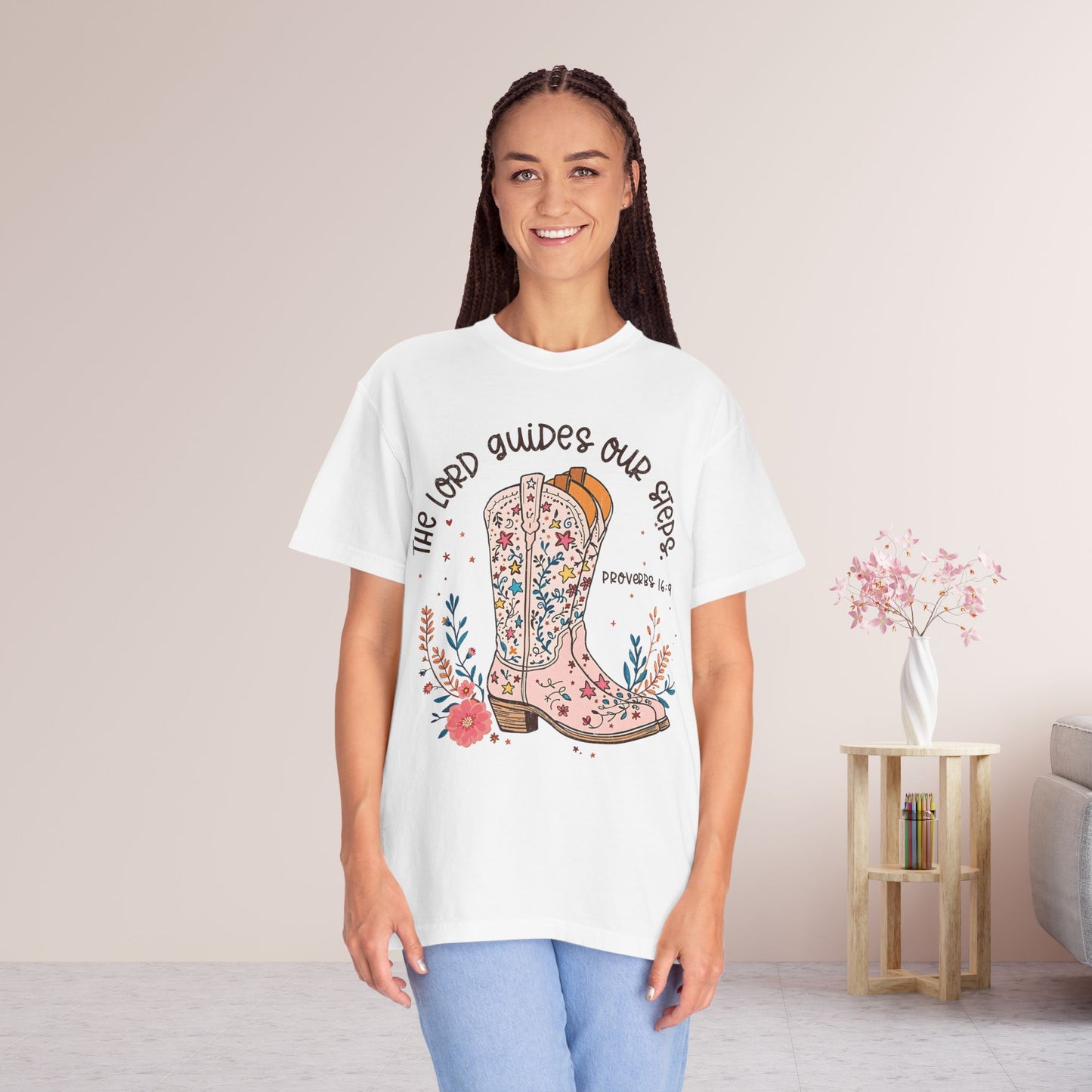 The Lord Guides Our Steps Comfort Colors Shirt