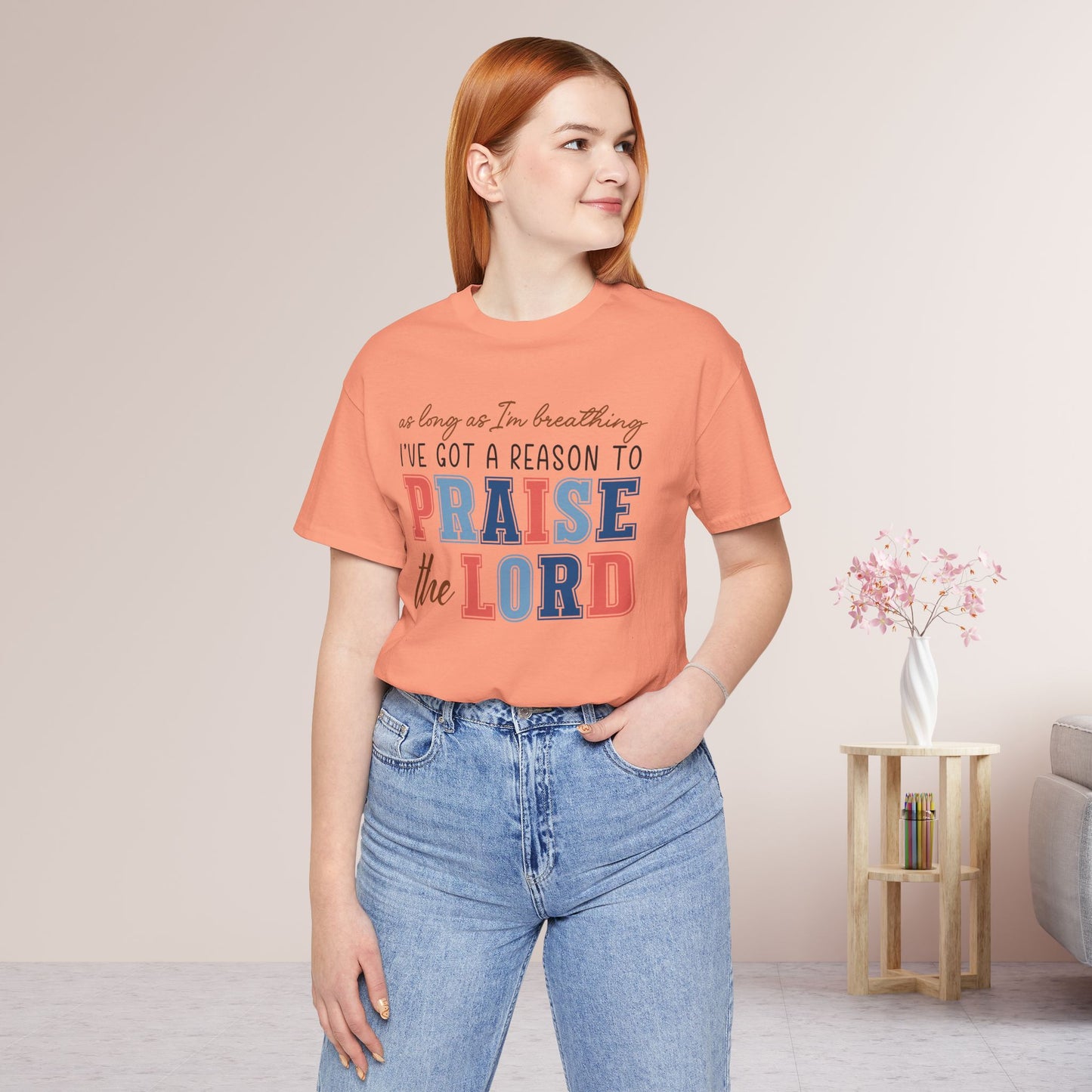 Praise The Lord Soft Cotton Tee - Christian Shirt