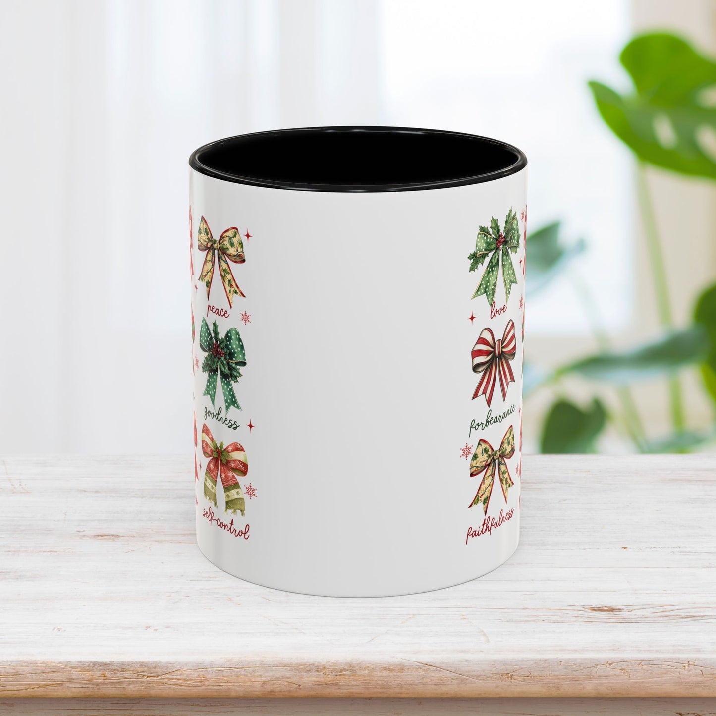 Christmas Fruit Of The Spirit Mug - Christian Coffee Mug