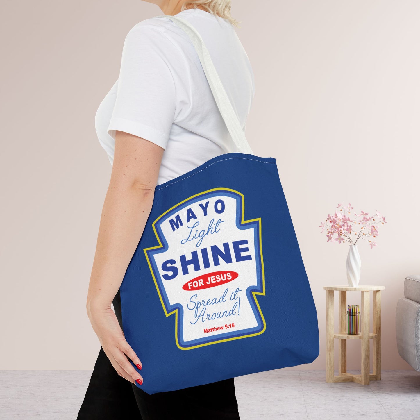 Mayo Light Shine for Jesus Tote Bag - 16"