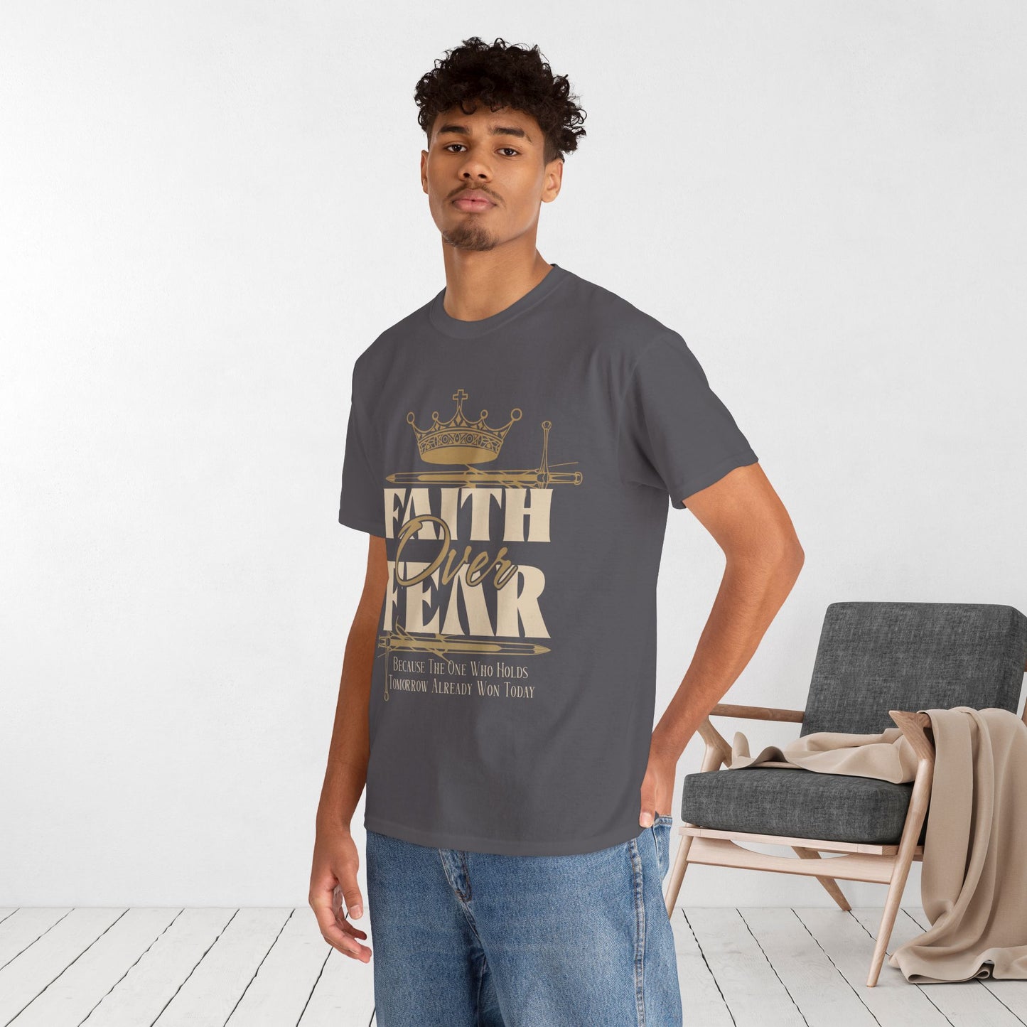 Faith Over Fear Heavy Cotton Tee