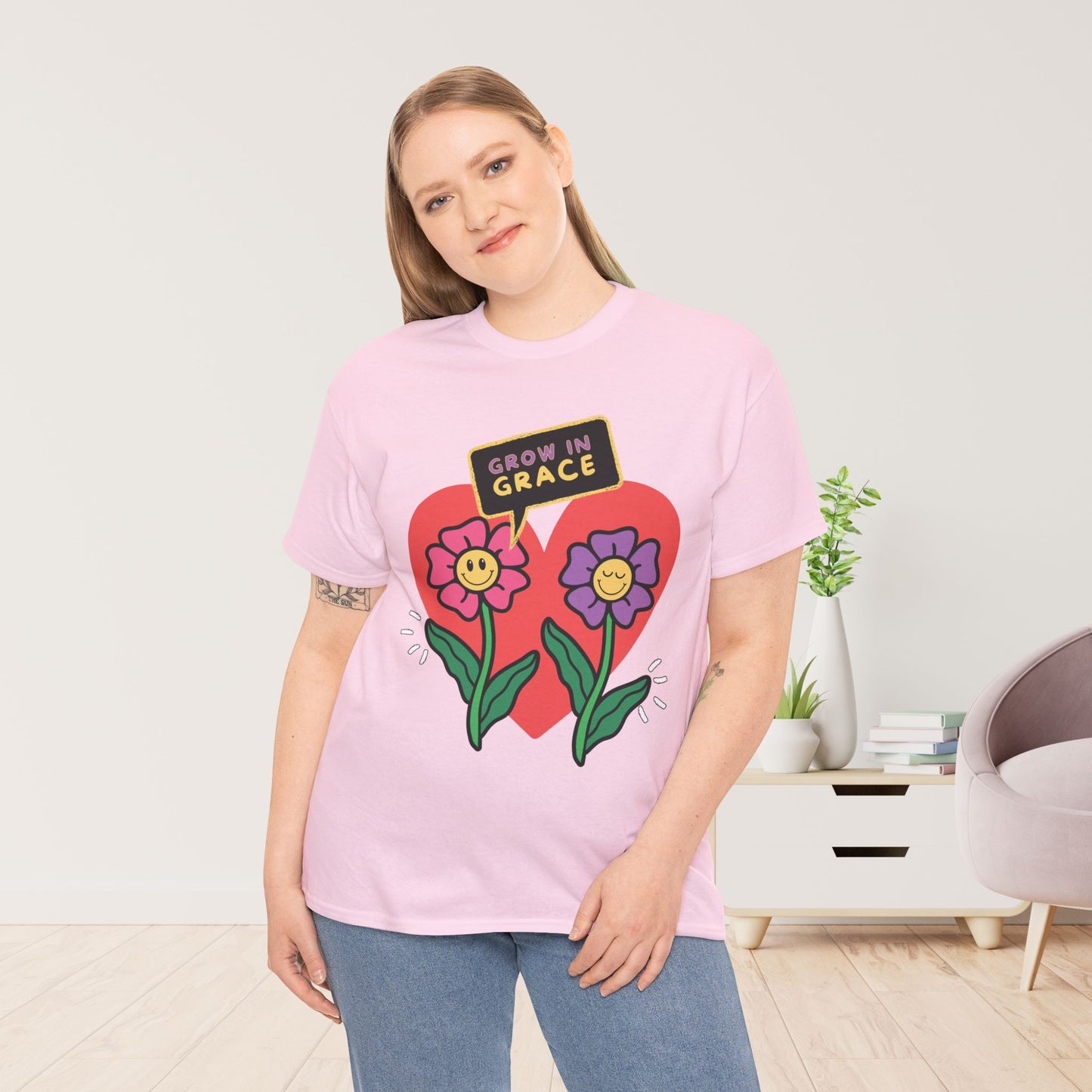 Grow In Grace Heavy Cotton Tee