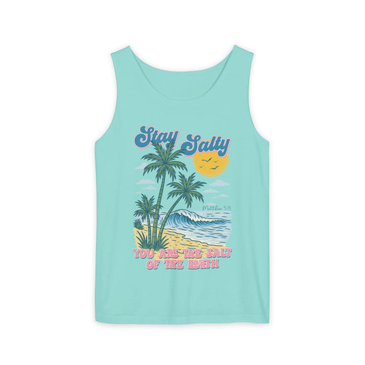 Stay Salty Comfort Colors Garment-Dyed Tank Top