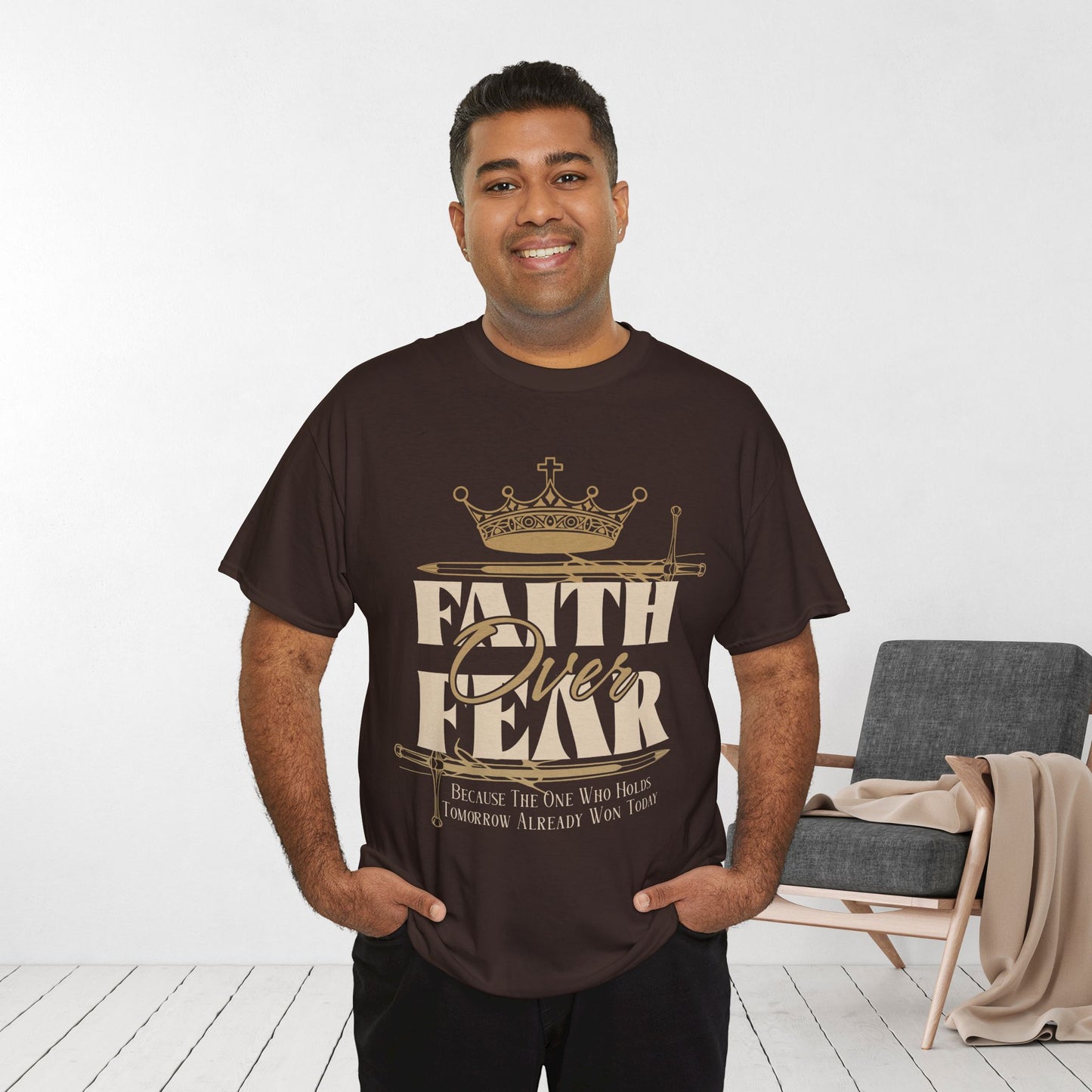 Faith Over Fear Heavy Cotton Tee