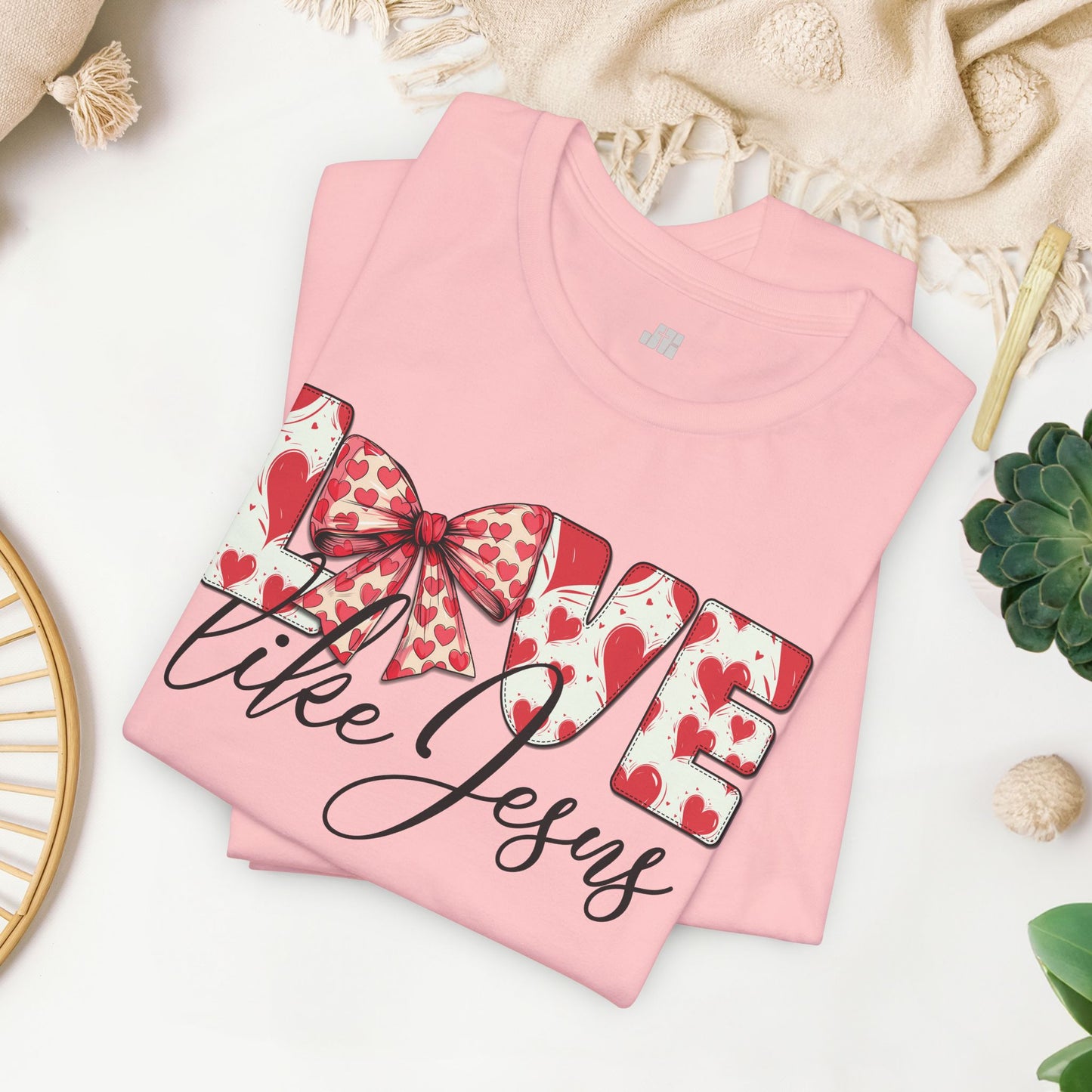Love Like Jesus Soft Cotton Tee - Christian Shirt