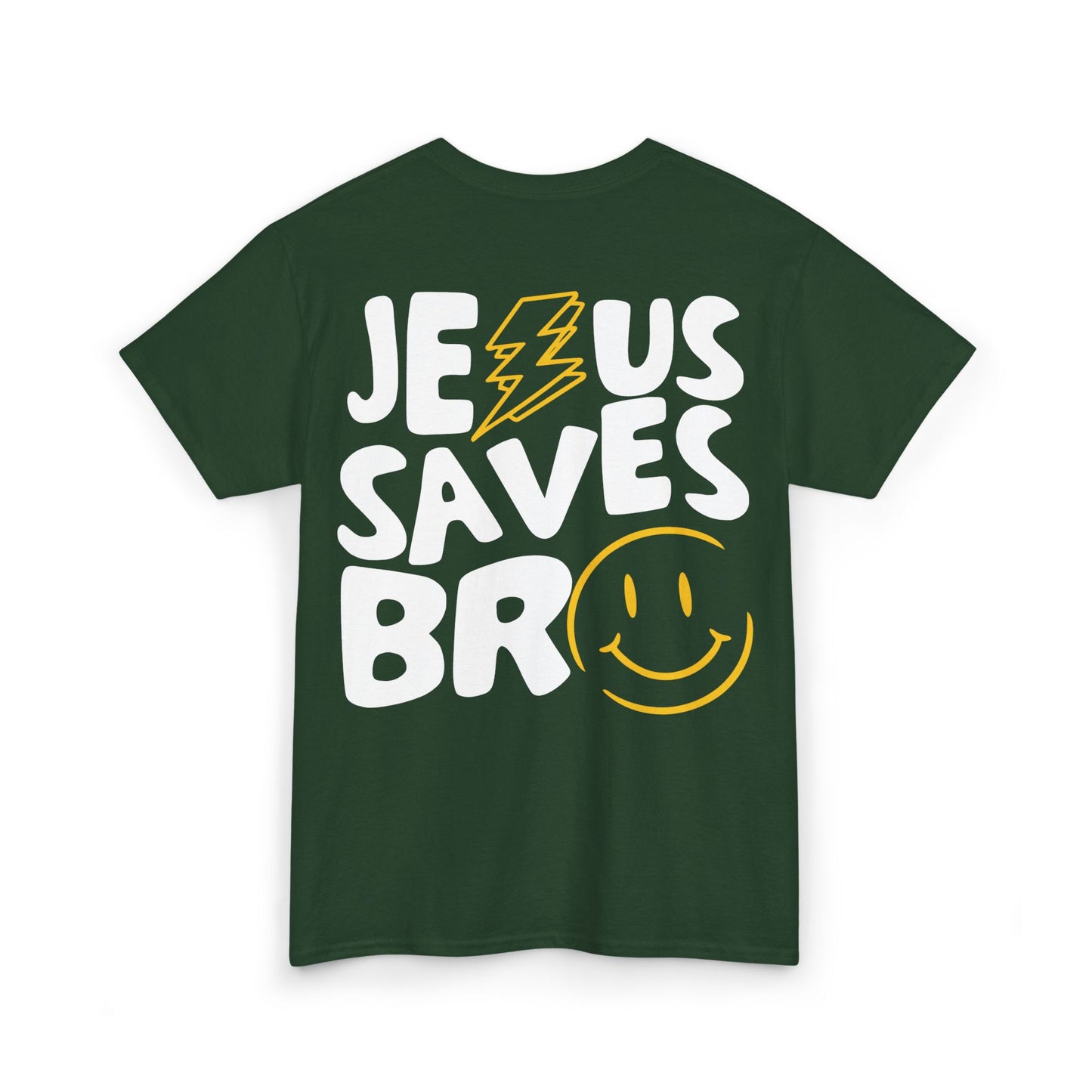 Jesus Saves Bro Heavy Cotton Tee