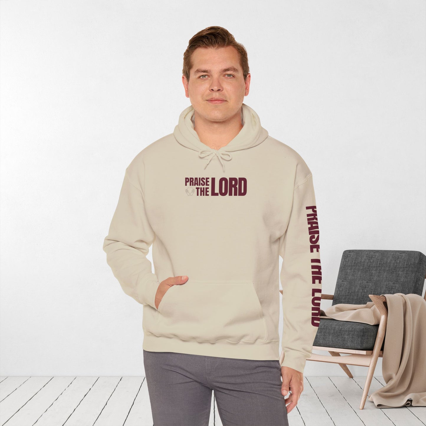 Praise The Lord Hoodie - Psalm 117:1-2 Bible Verse Christian Hoodie