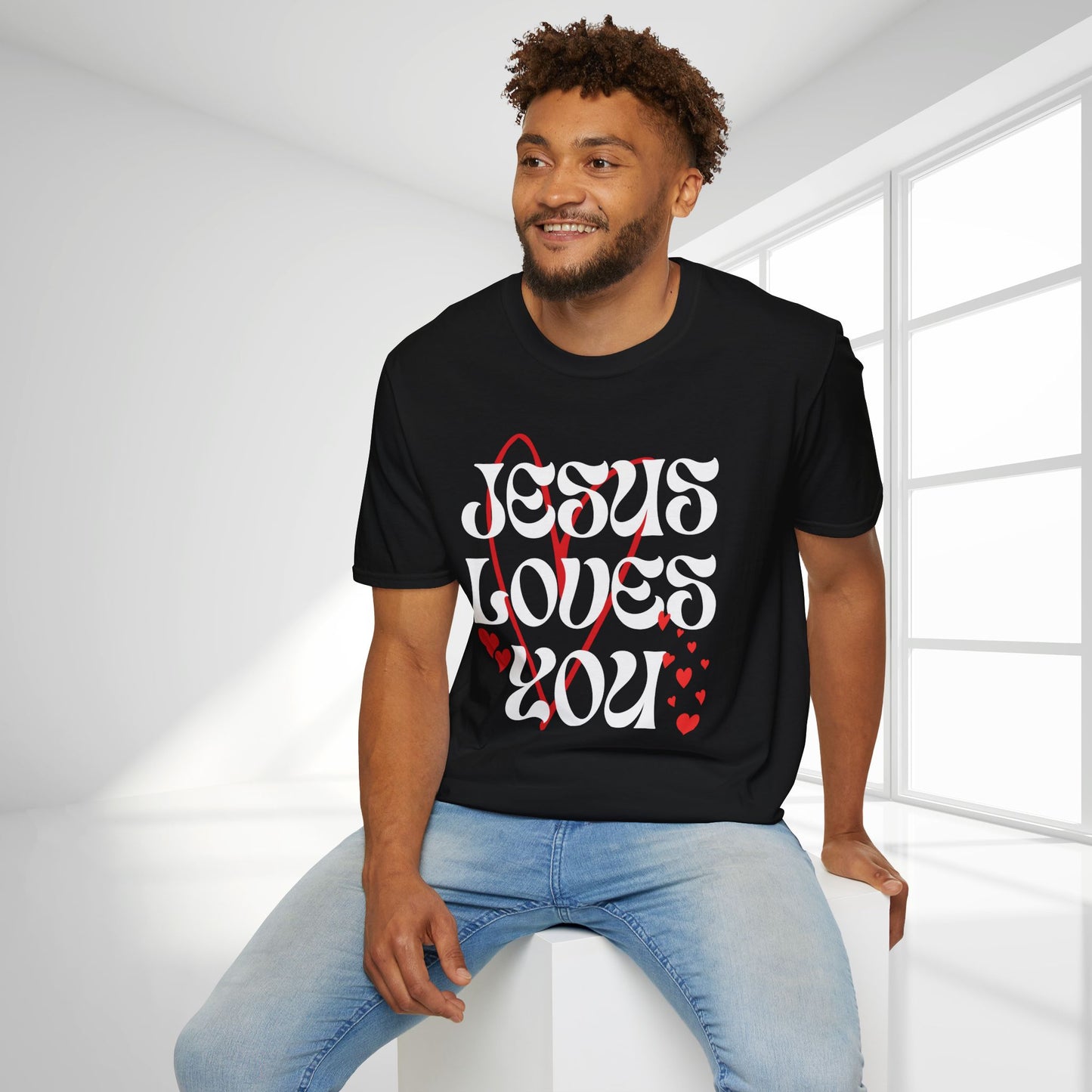 Unisex Jesus Loves You Softstyle T-shirt