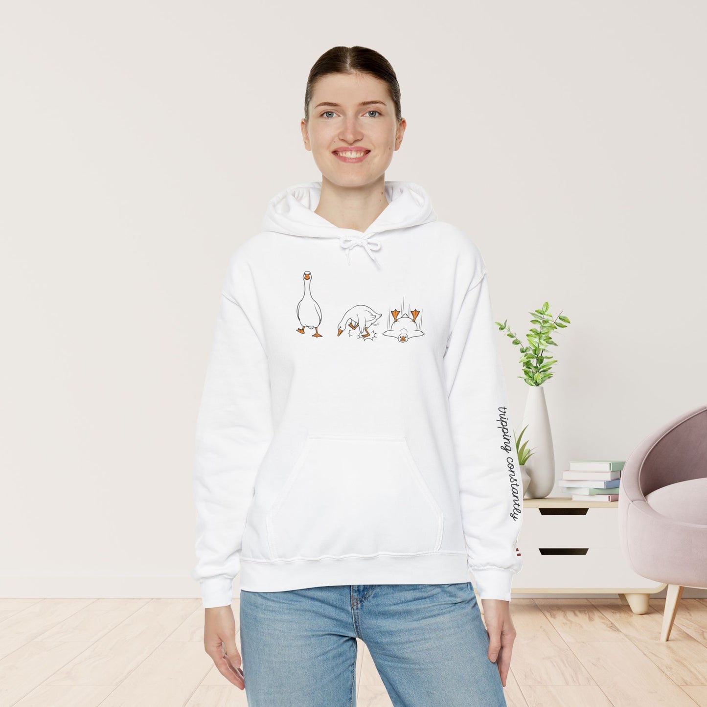 Walking By Faith Tripping Constantly Hoodie