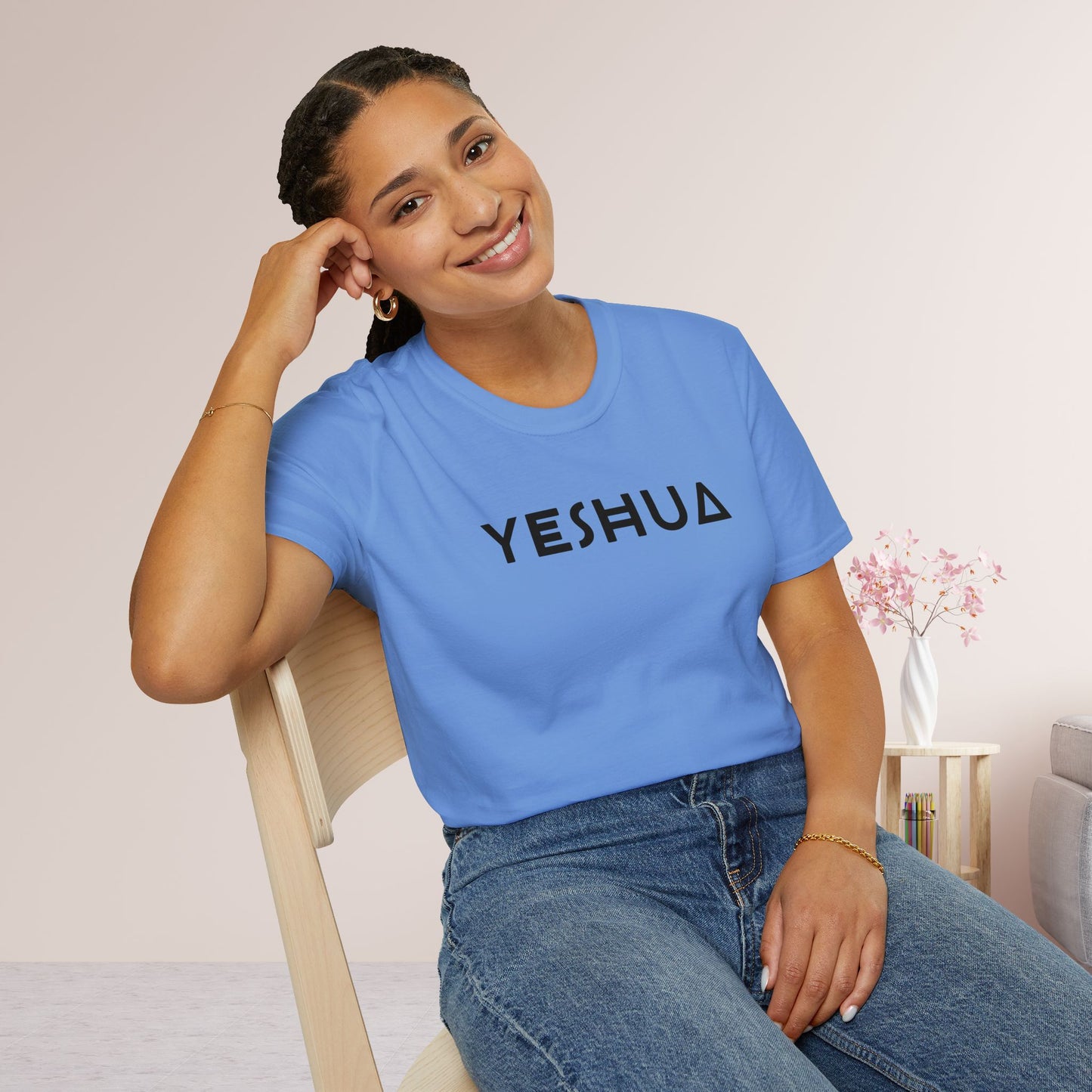 Unisex YESHUA Softstyle T-shirt - Minimalist Christian Shirt