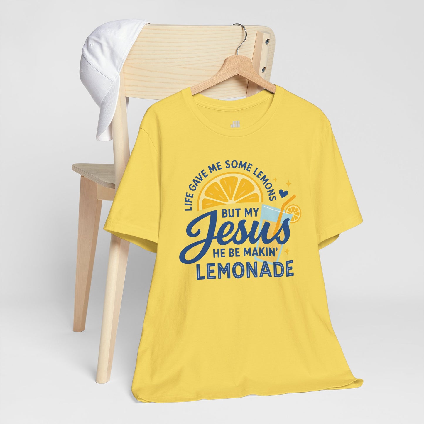 Life Gave Me Lemons But My Jesus Makes Lemonade Soft Cotton Tee
