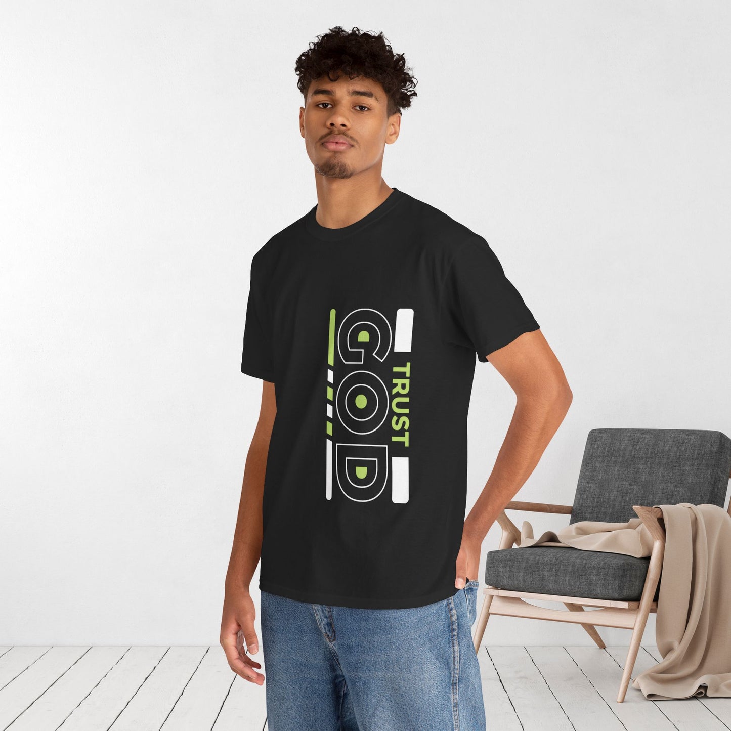 Keep Calm and Trust God Heavy Cotton Tee