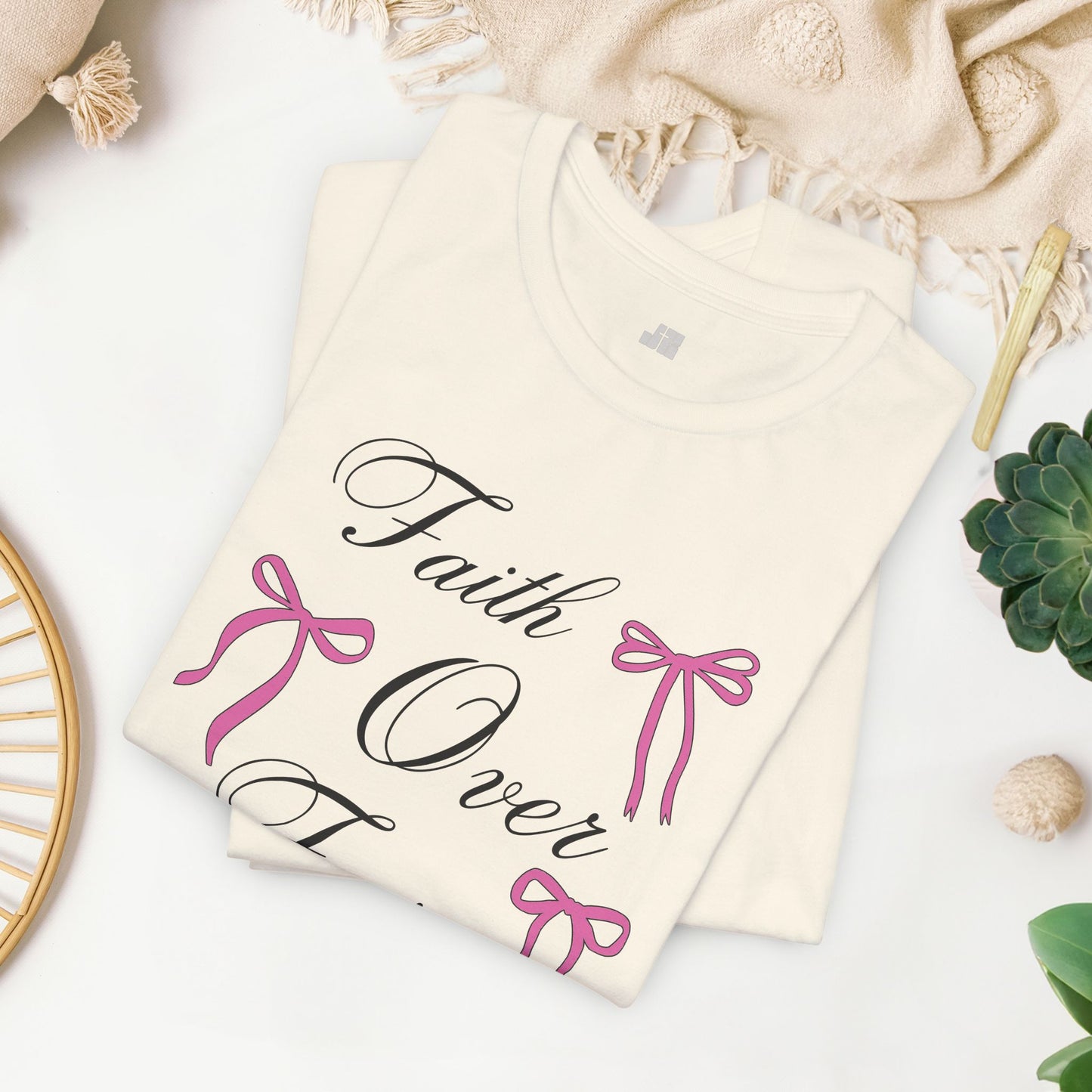 Faith Over Fear Soft Cotton Tee