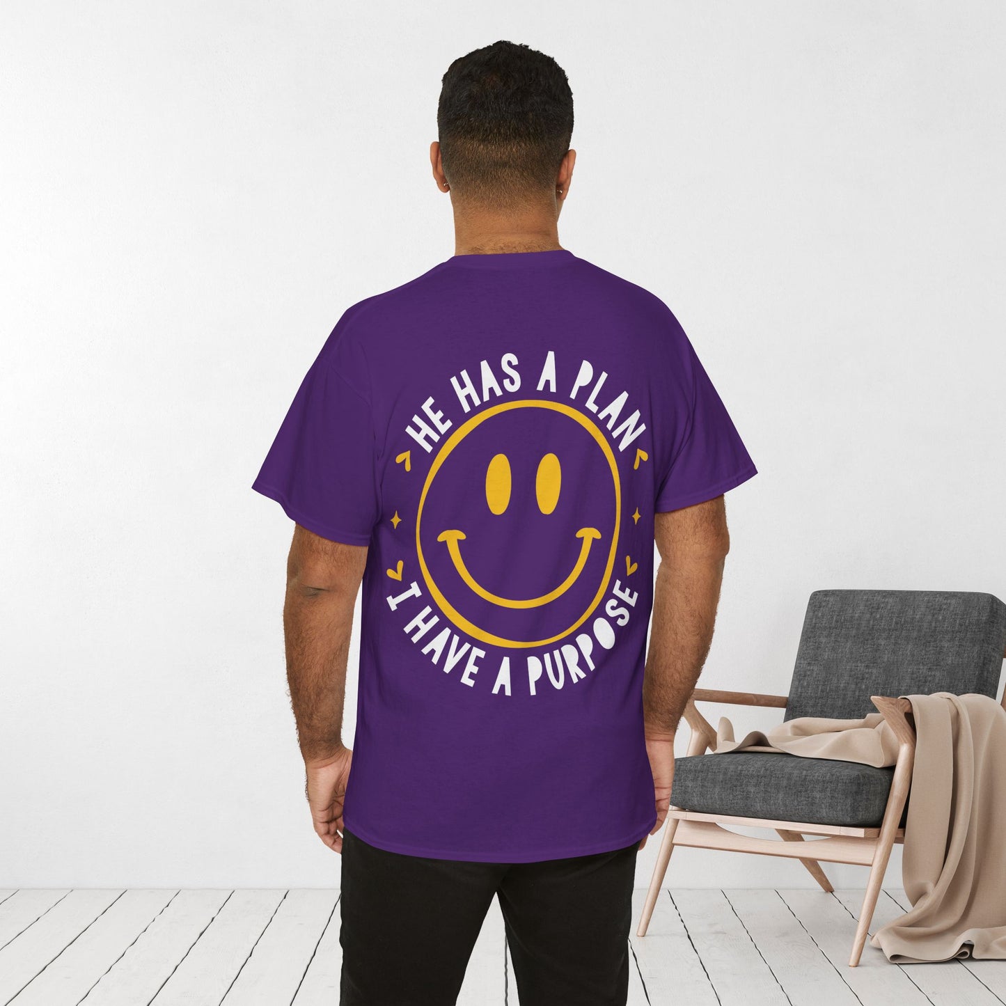 He Has a Plan, I Have a Purpose Heavy Cotton Tee