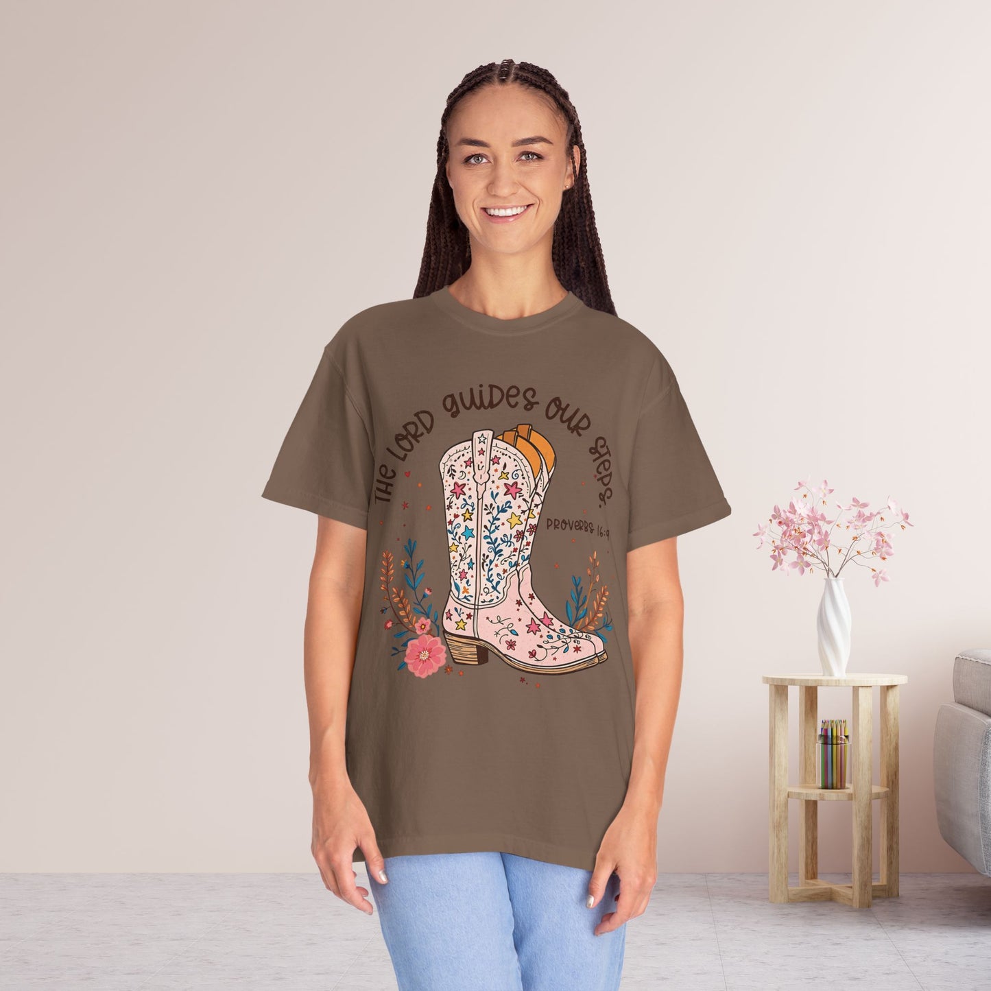 The Lord Guides Our Steps Comfort Colors Shirt