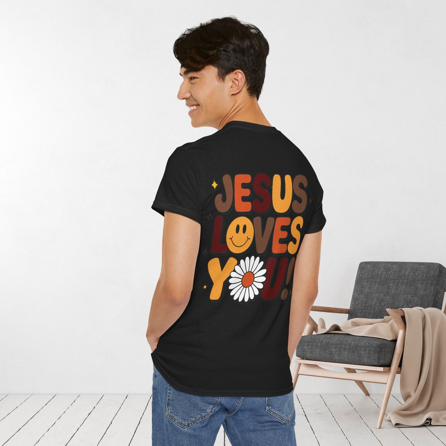 Jesus Loves You Heavy Cotton Tee