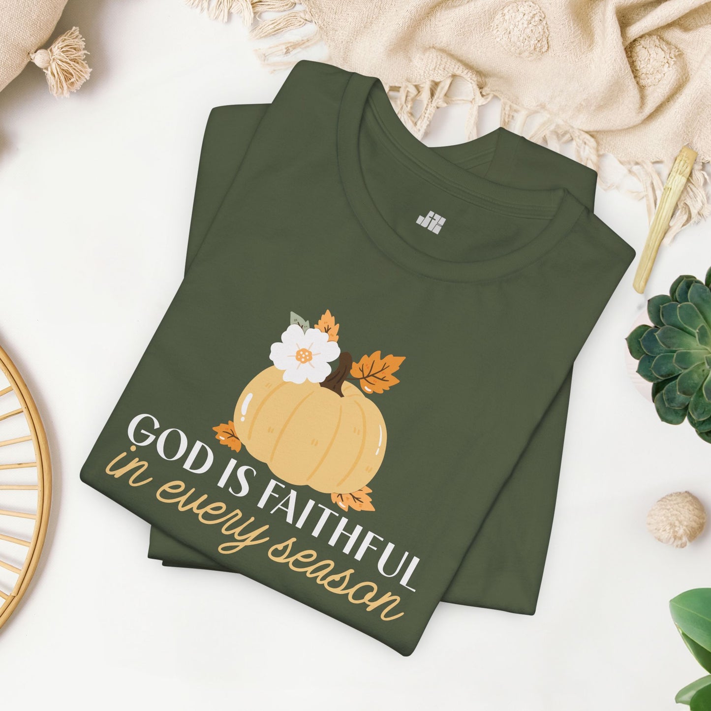 God is Faithful in Every Season Soft Cotton Tee