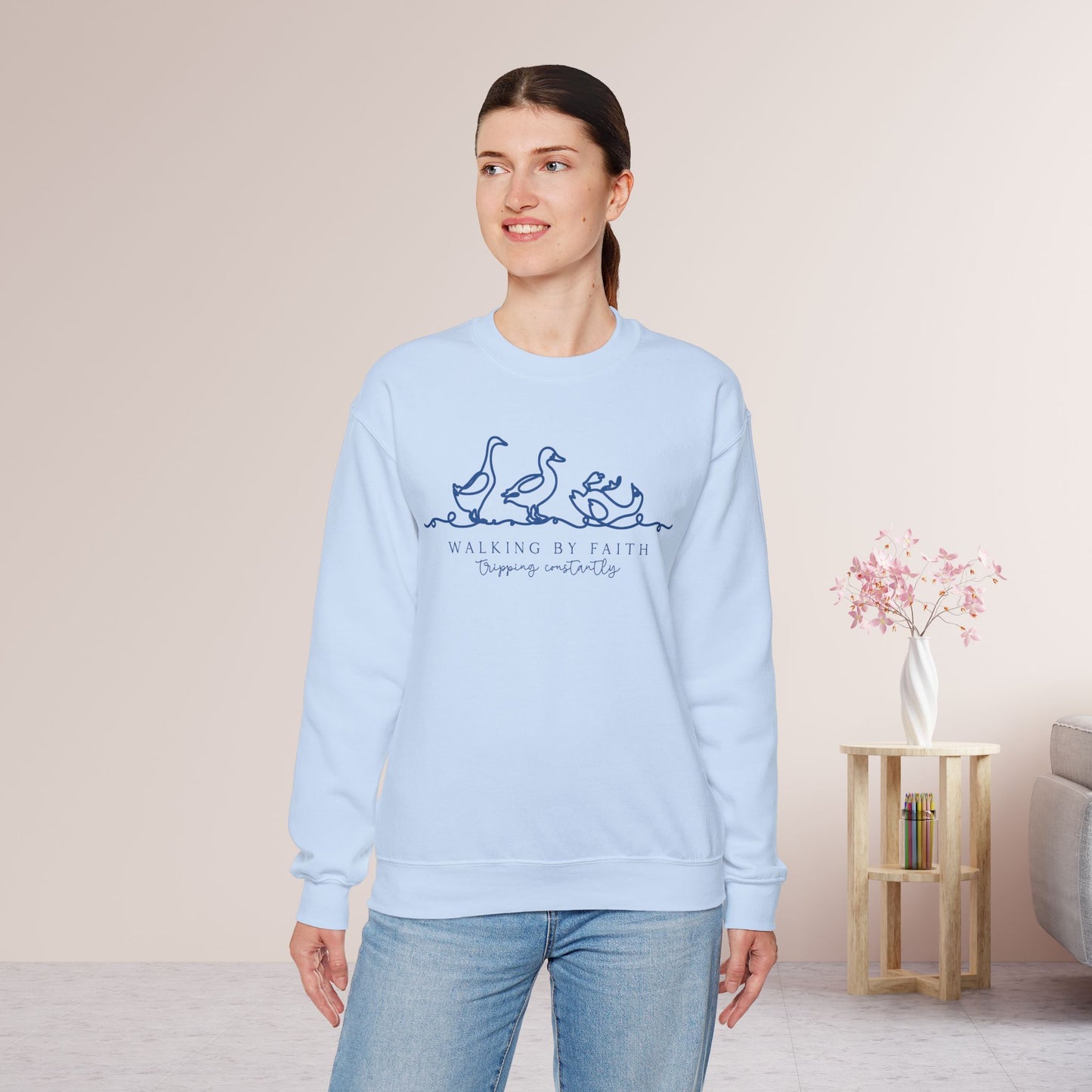 Walking By Faith Tripping Constantly Sweatshirt