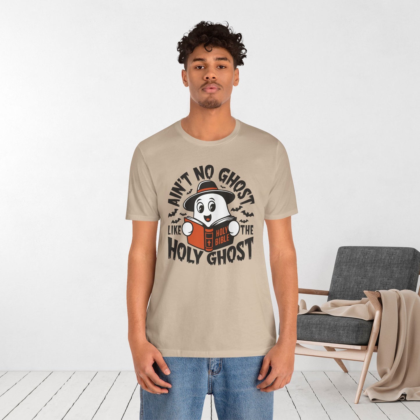Ain't No Ghost Like The Holy Ghost Soft Cotton Tee - Christian Shirt