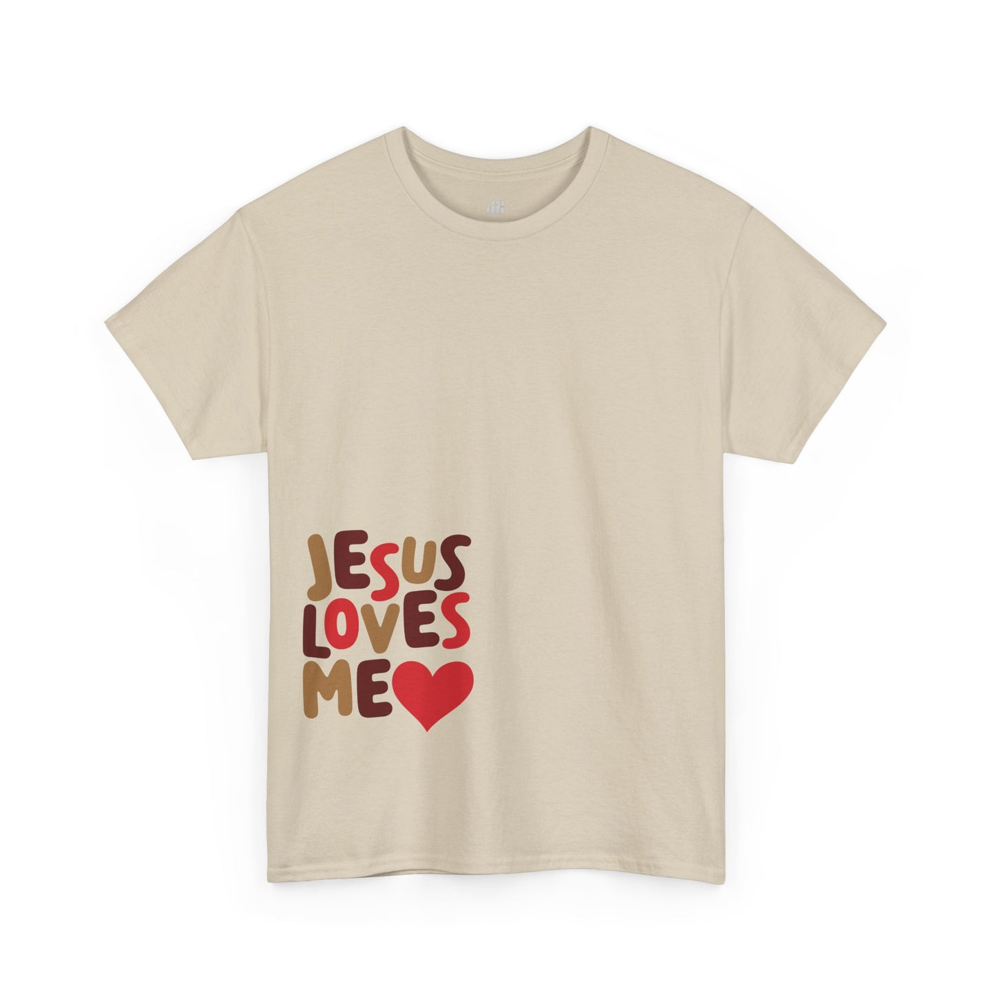 Jesus Loves Me Heavy Cotton Tee