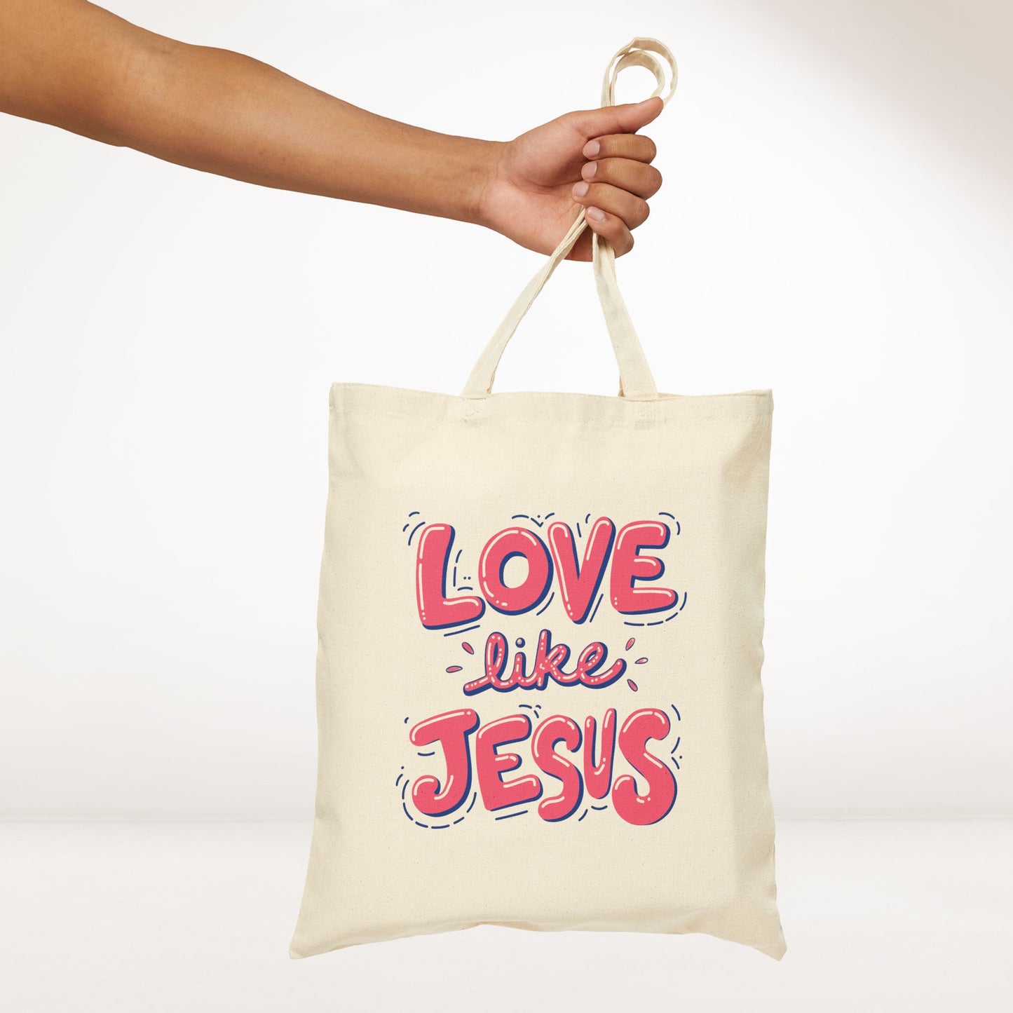 Love Like Jesus Canvas Tote Bag