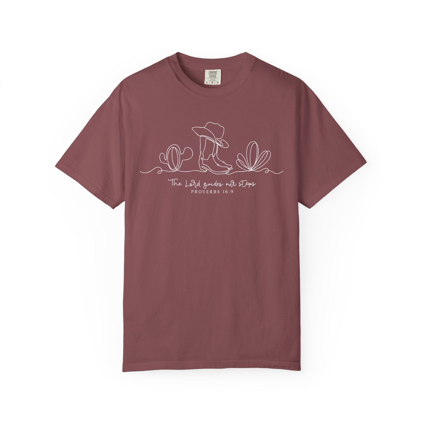 The Lord Guides Our Steps Comfort Colors Shirt
