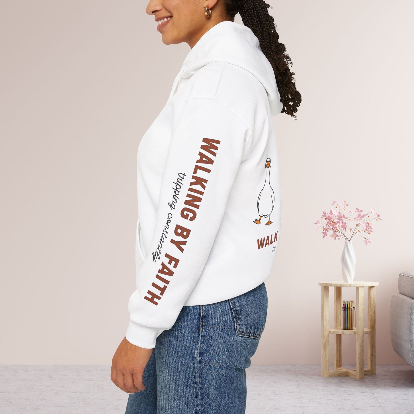 Walking By Faith Tripping Constantly Hoodie