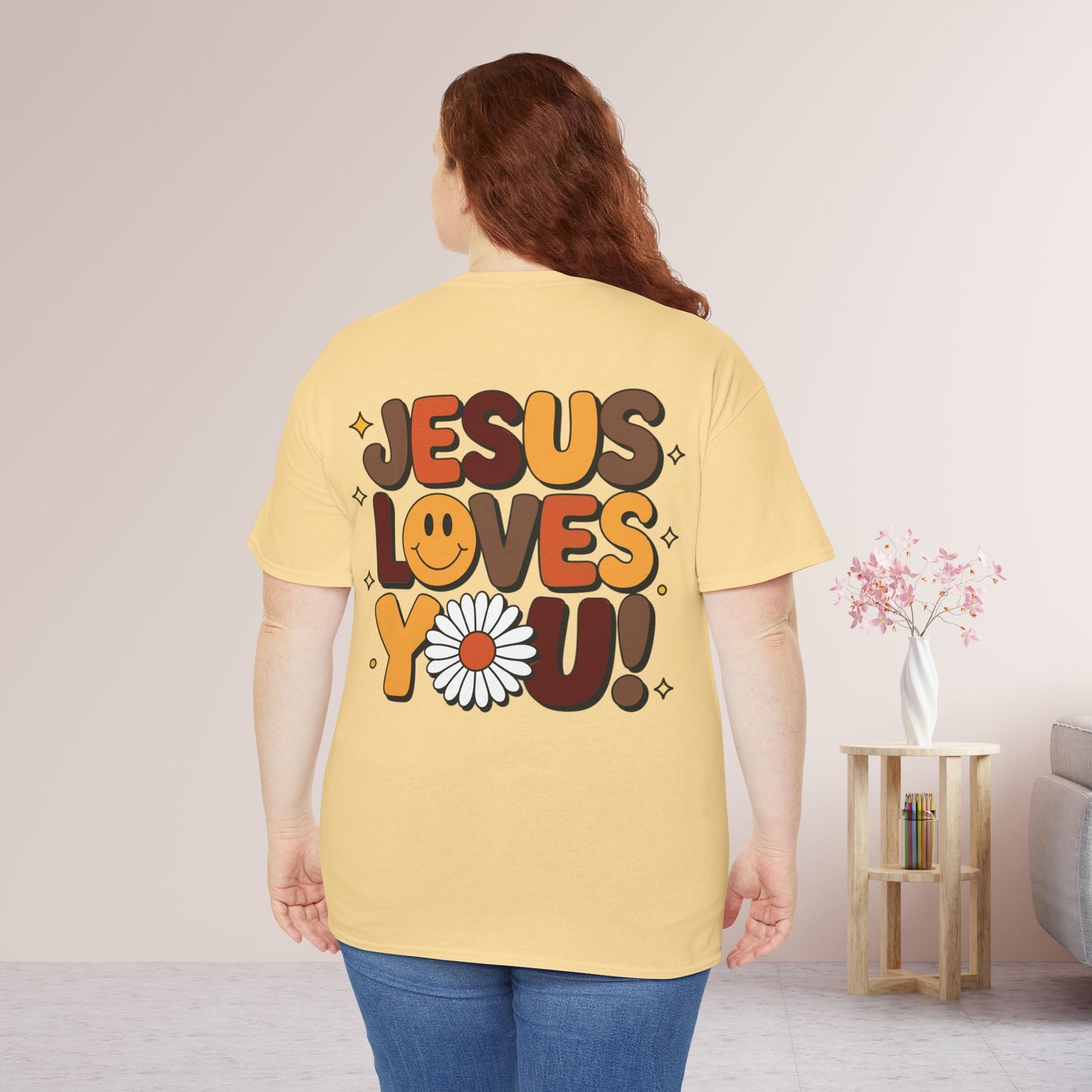 Jesus Loves You Heavy Cotton Tee